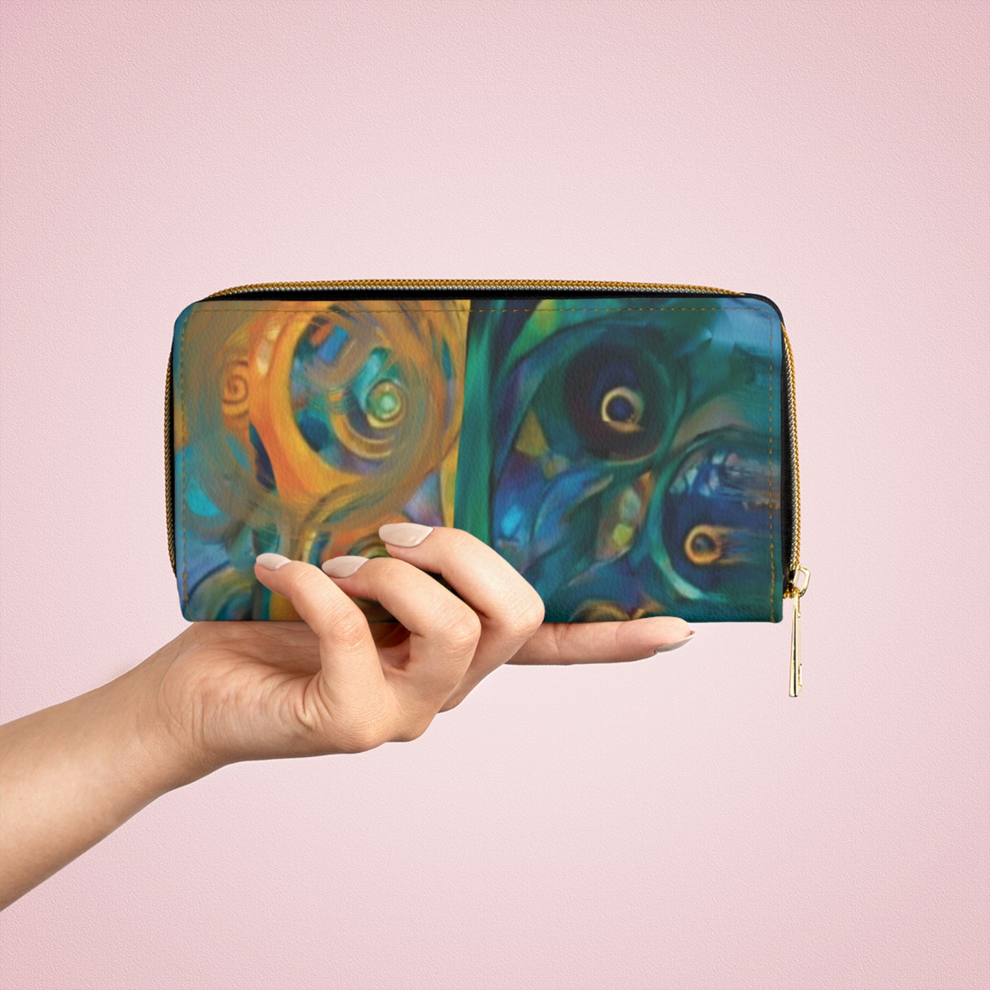 Modern Art Zipper Wallet