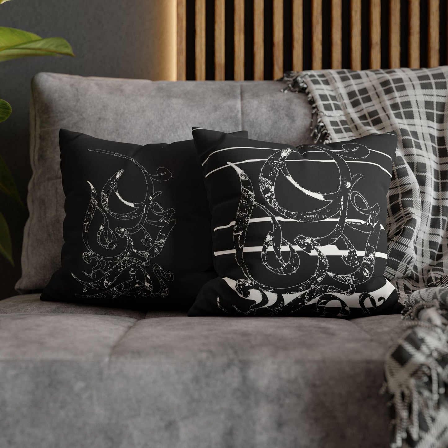 Persian Calligraphy beauty Faux Suede Square Pillow Cover