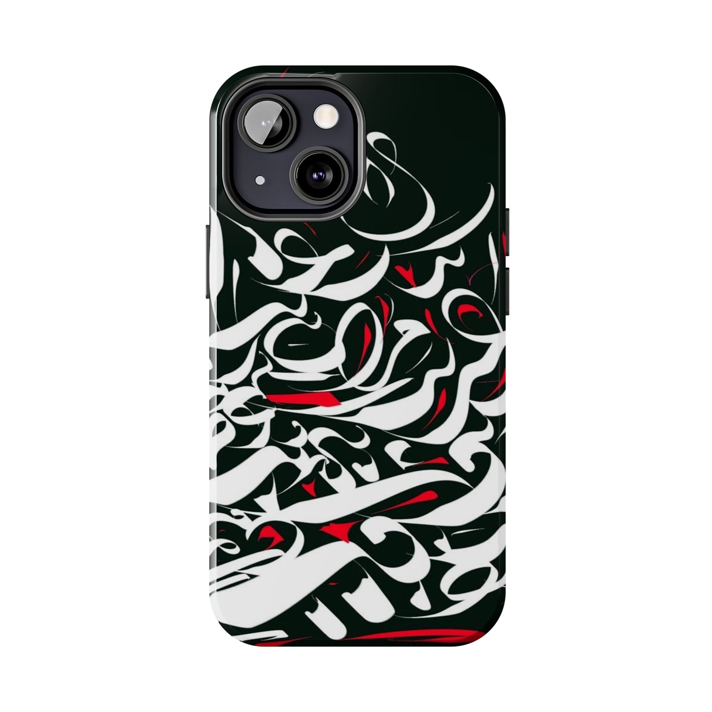 Phone Case Calligraphy Red Black White Tough Phone Case