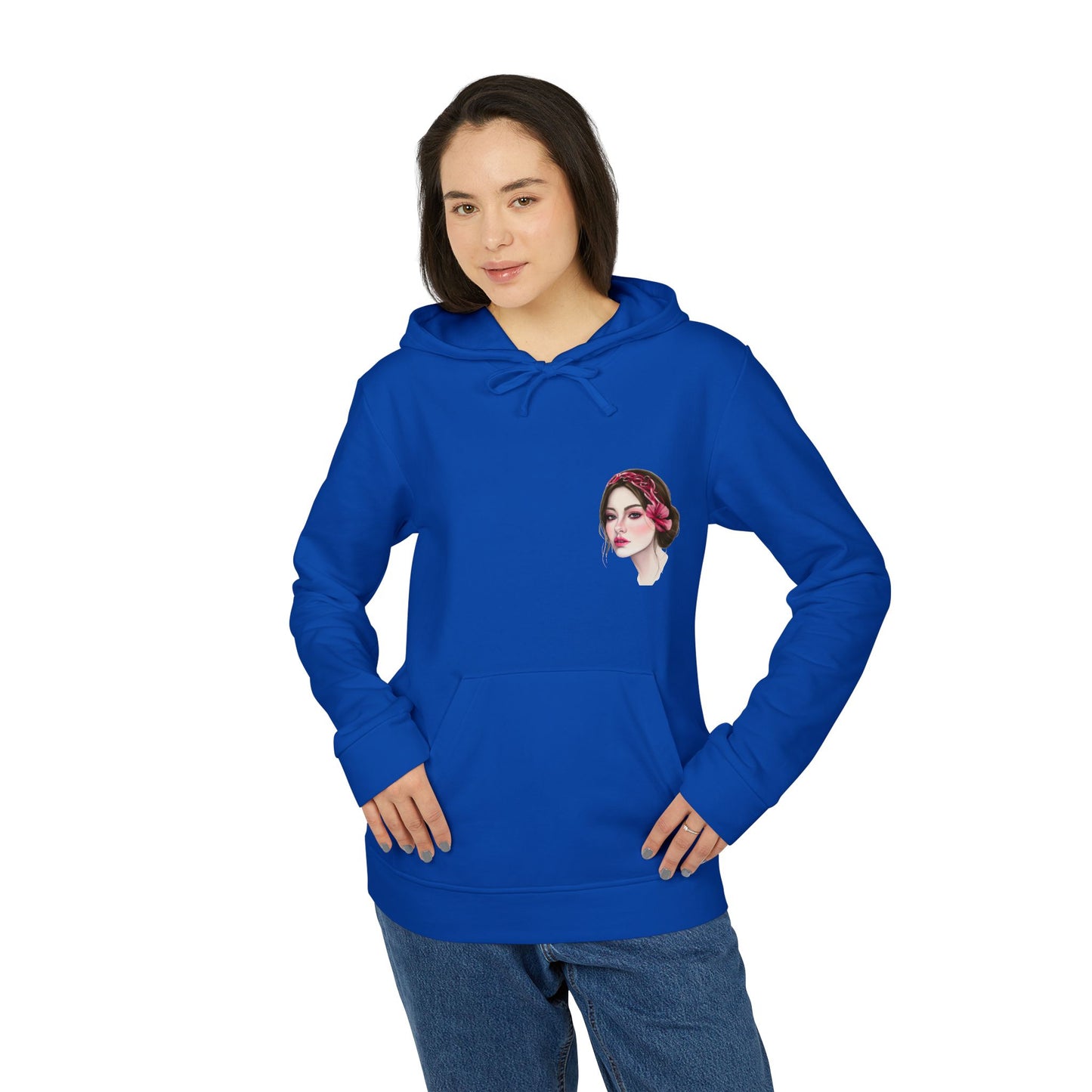 Kalli K X Adidas Unisex Fleece Hoodie- calligraphy headband