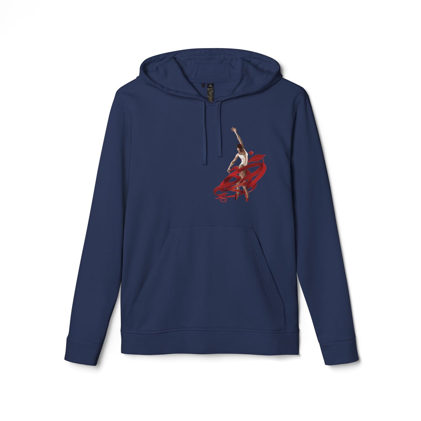 Kalli K X Adidas Unisex Fleece Hoodie- Ballerina and ribbon