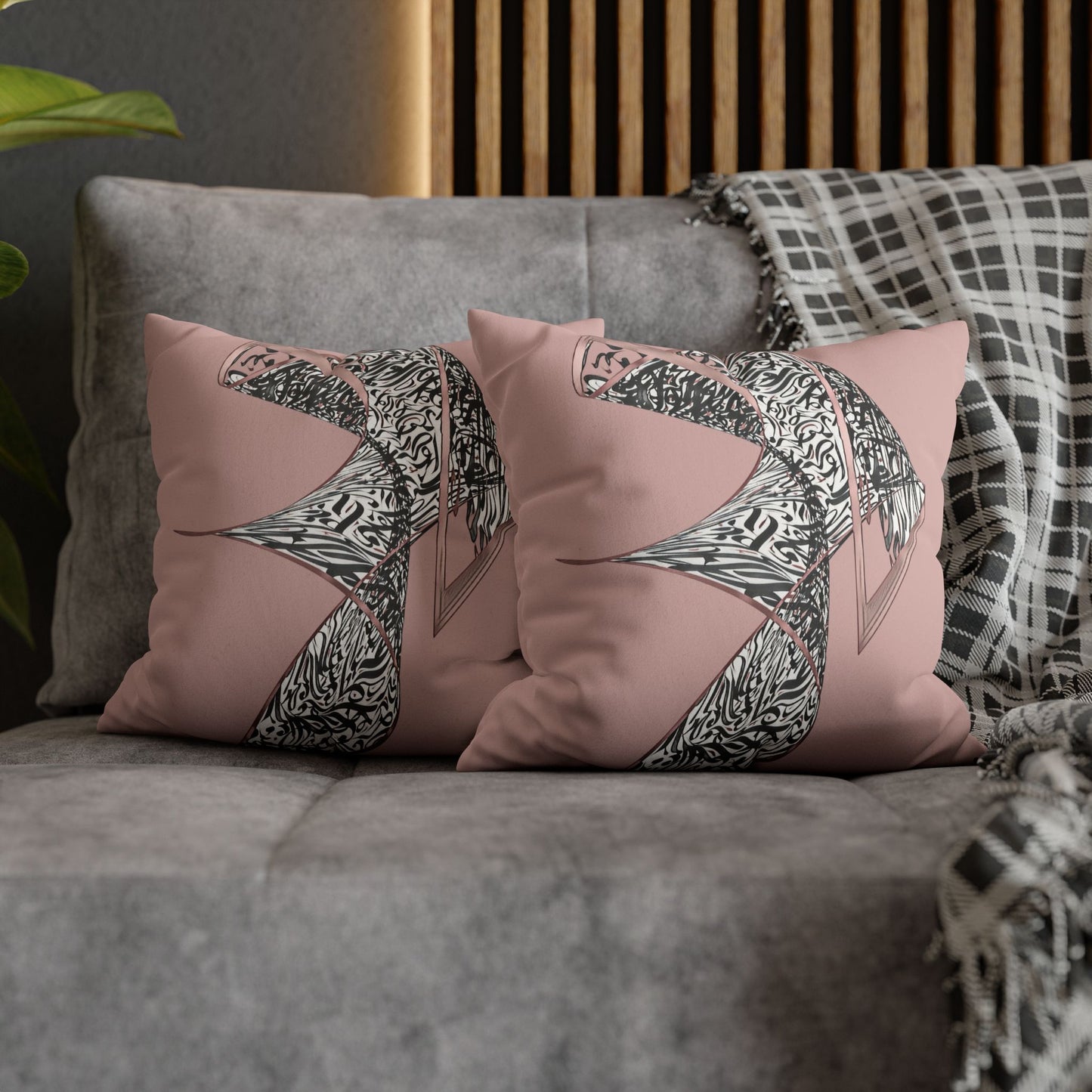 Kalli K Pillowcase - Modern Calligraphy Design