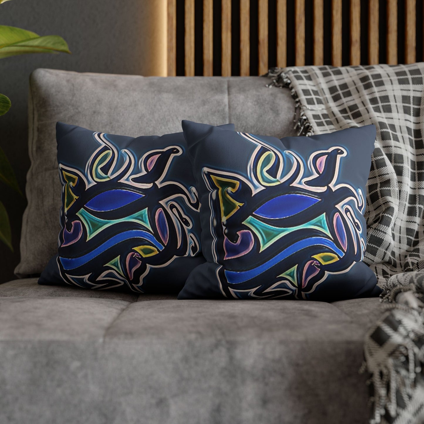 Square Pillowcase - Persian Calligraphy, Modern Handwriting Design