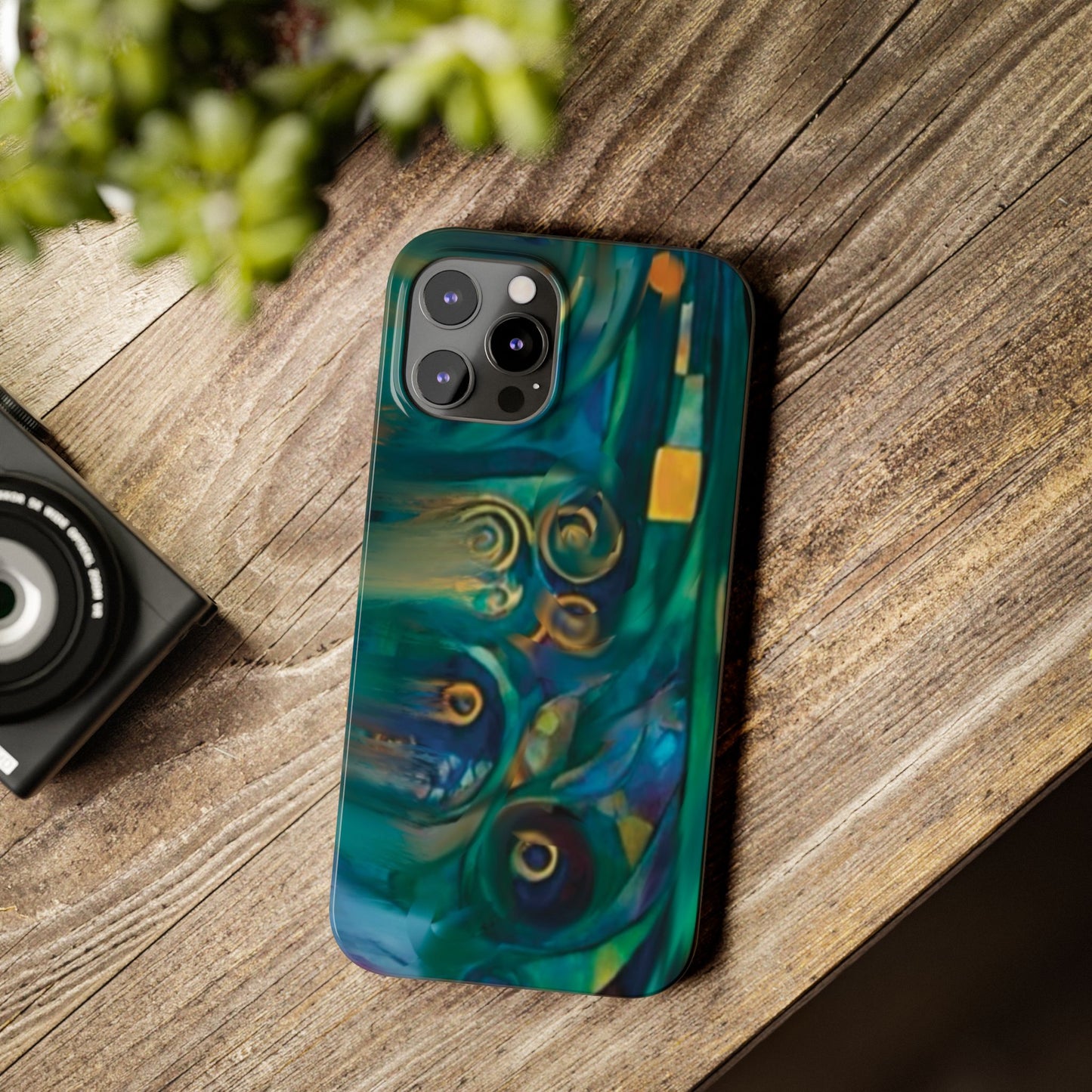 ' Modern Art Slim Phone Case -LOVE I-