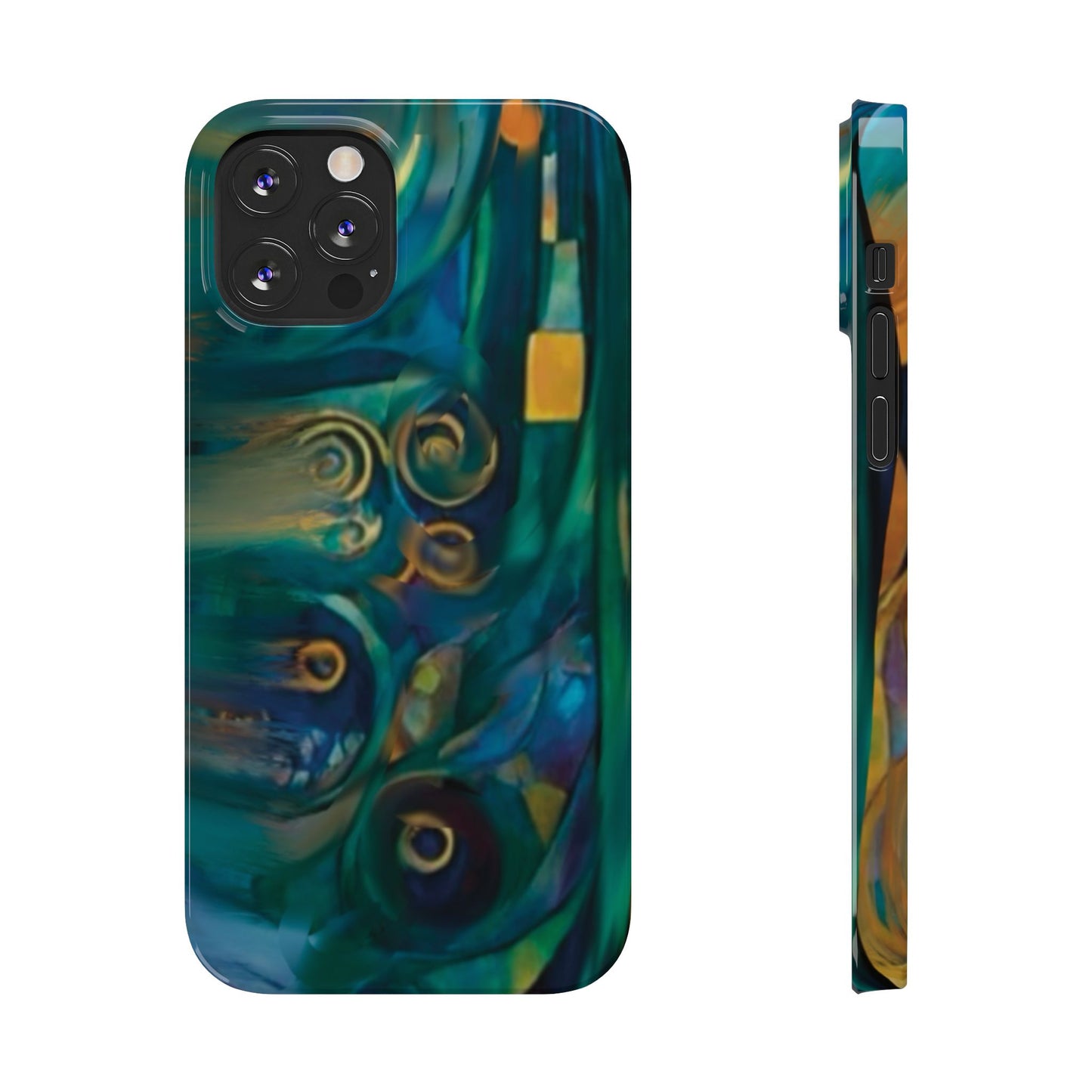 ' Modern Art Slim Phone Case -LOVE I-