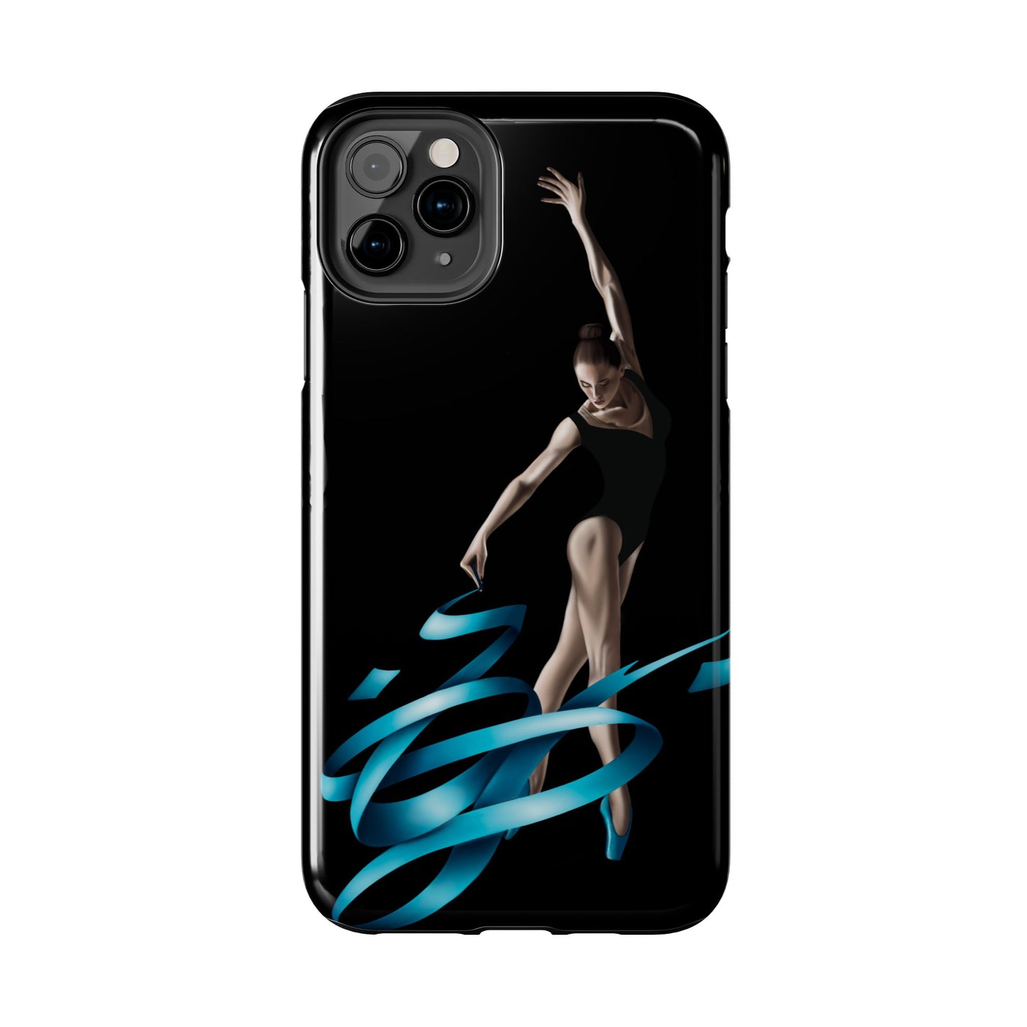 Phone Case - Ballerina with Blue Ribbon Persian Calligraphy Design