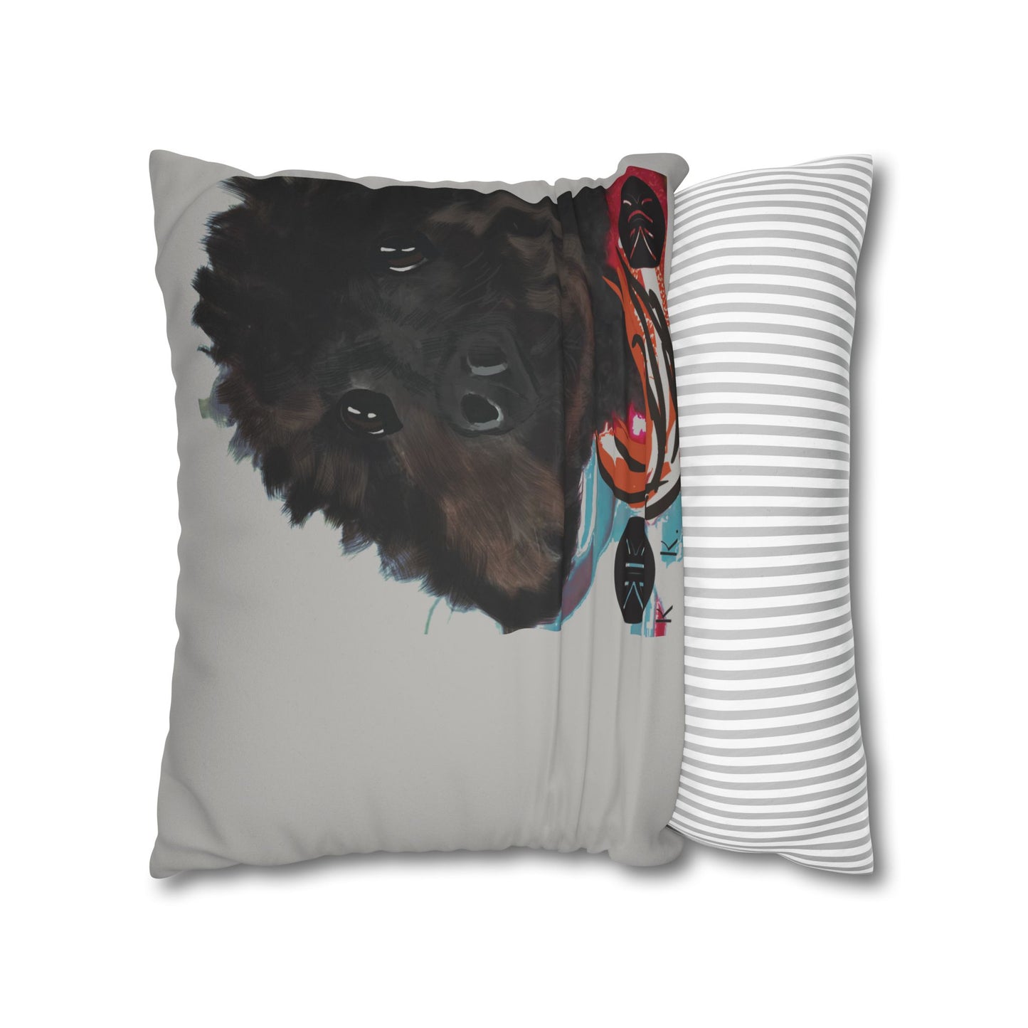 COAL Pillowcase - Modern Art Portrait Watercolour Design