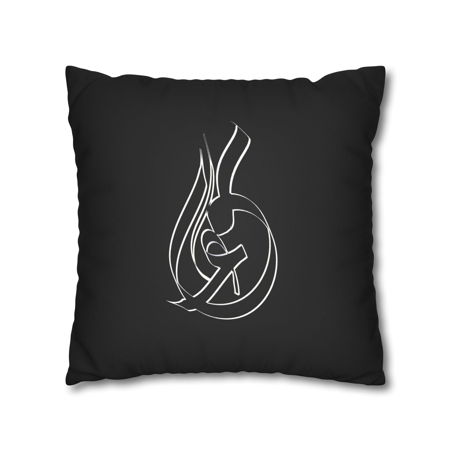 Modern Calligraphy Faux Suede Pillowcase - Home Design