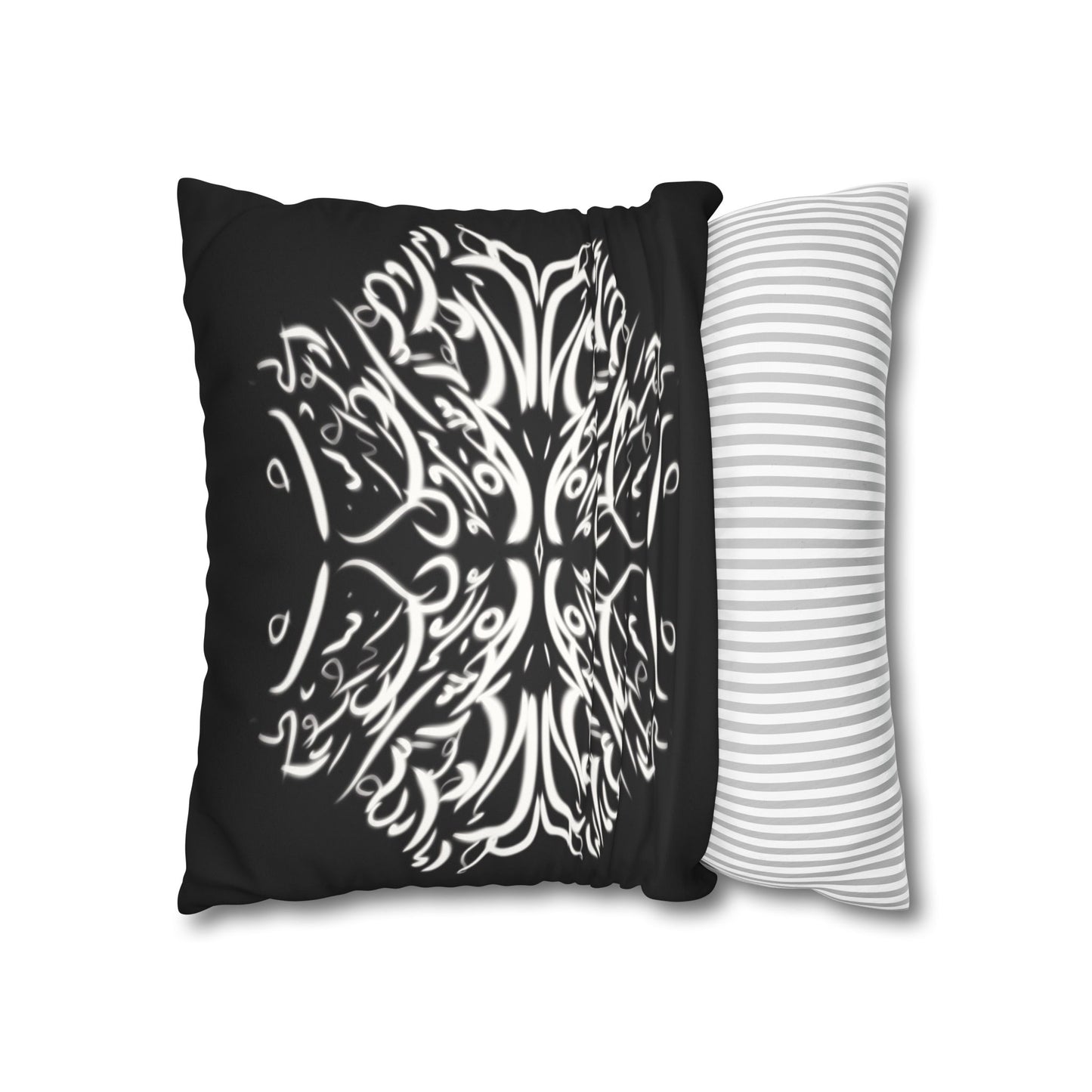 Persian Calligraphy beauty Faux Suede Square Pillow Cover