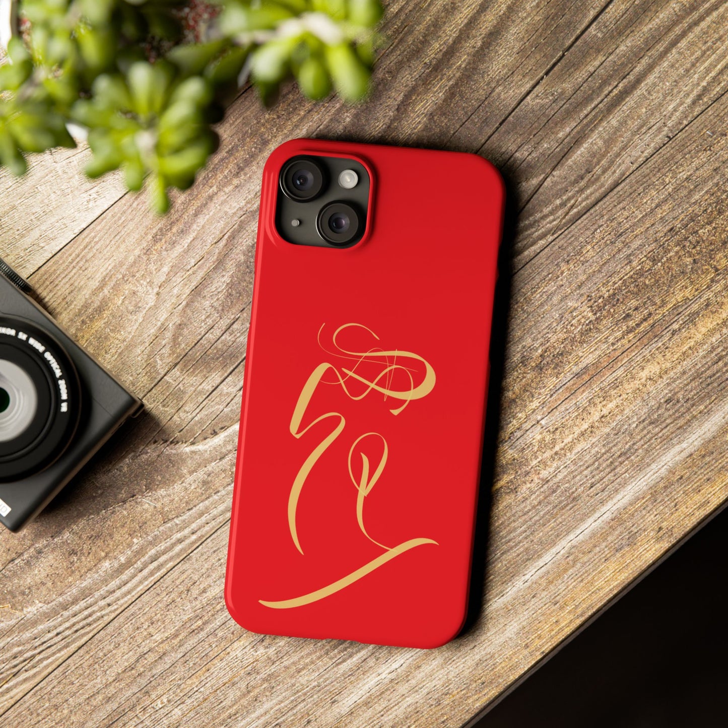Modern Calligraphy Slim Phone Case -LOVE