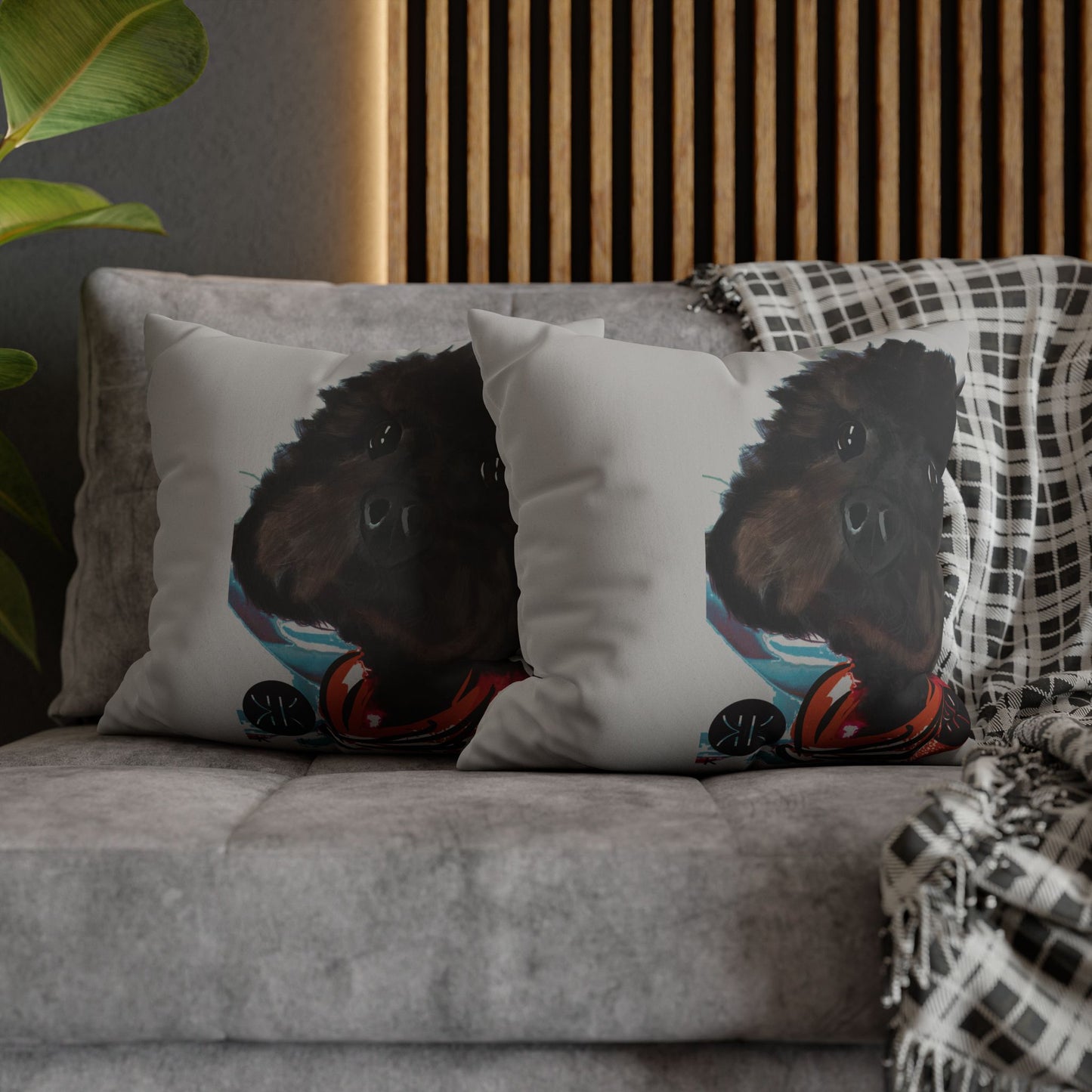 COAL Pillowcase - Modern Art Portrait Watercolour Design