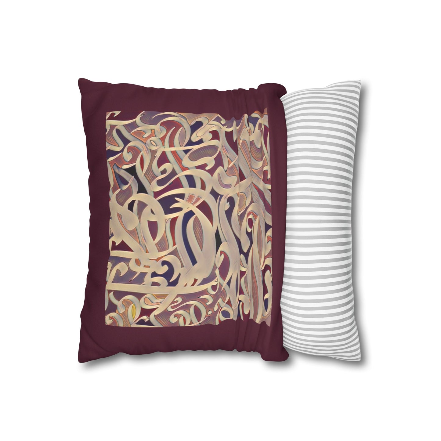 Copy of Square Pillowcase - Persian Calligraphy, Modern Handwriting Design