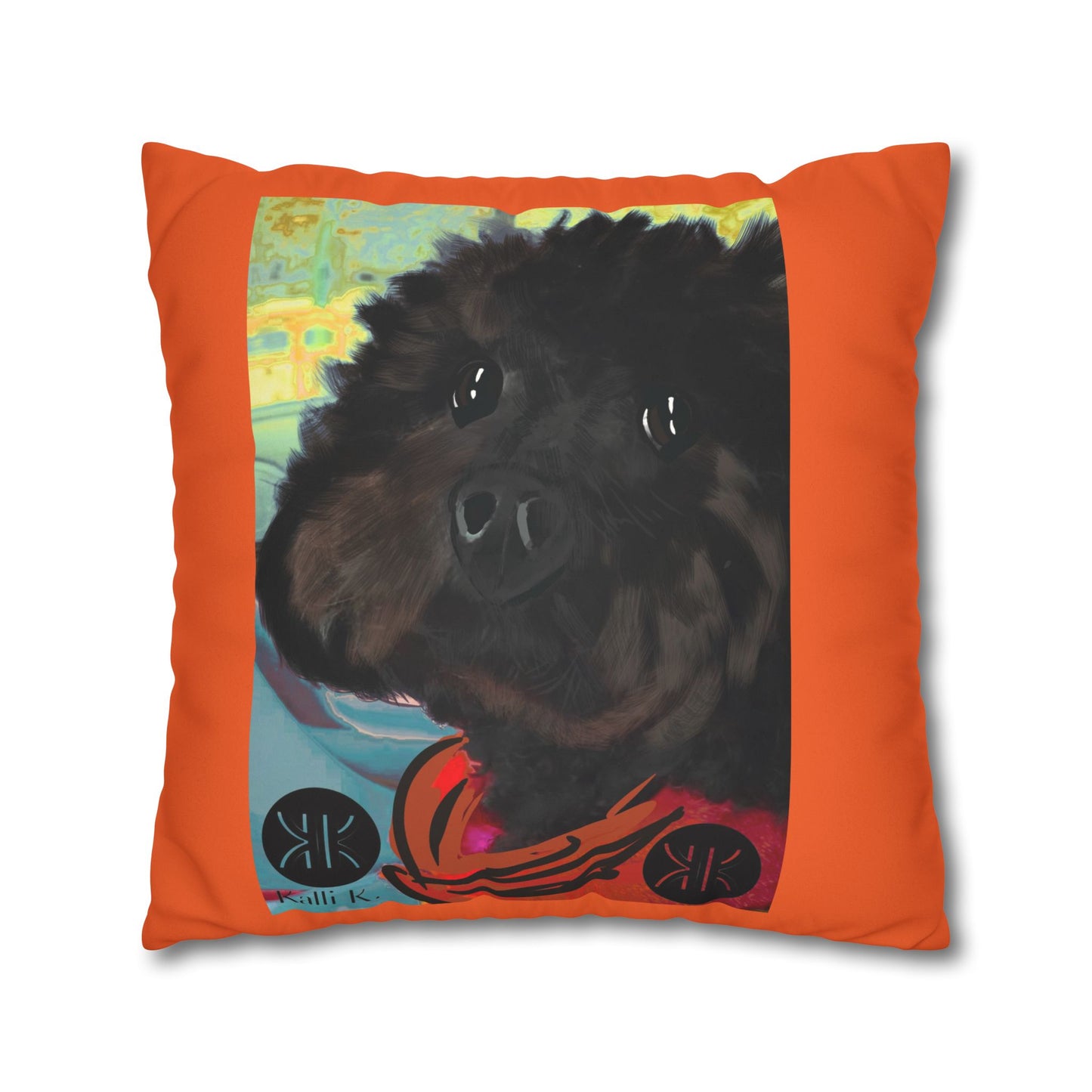 COAL Pillowcase - Modern Art Portrait Watercolour Design