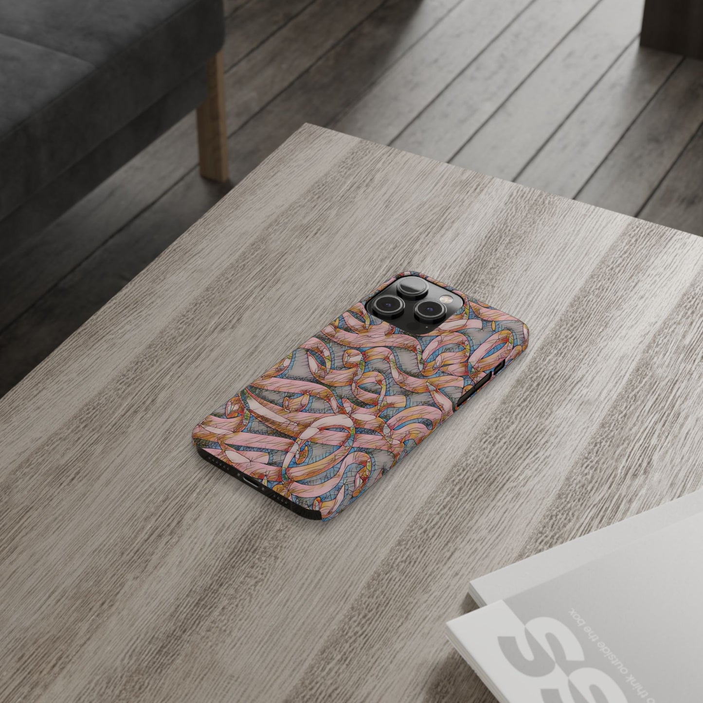 ' Modern Art Slim Phone Case -LOVE I-