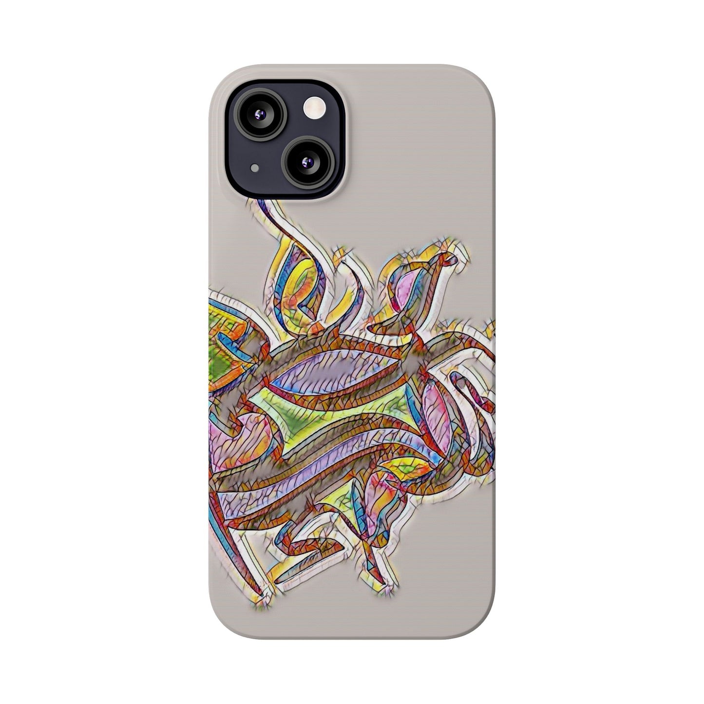 ' Modern Art Slim Phone Case -LOVE