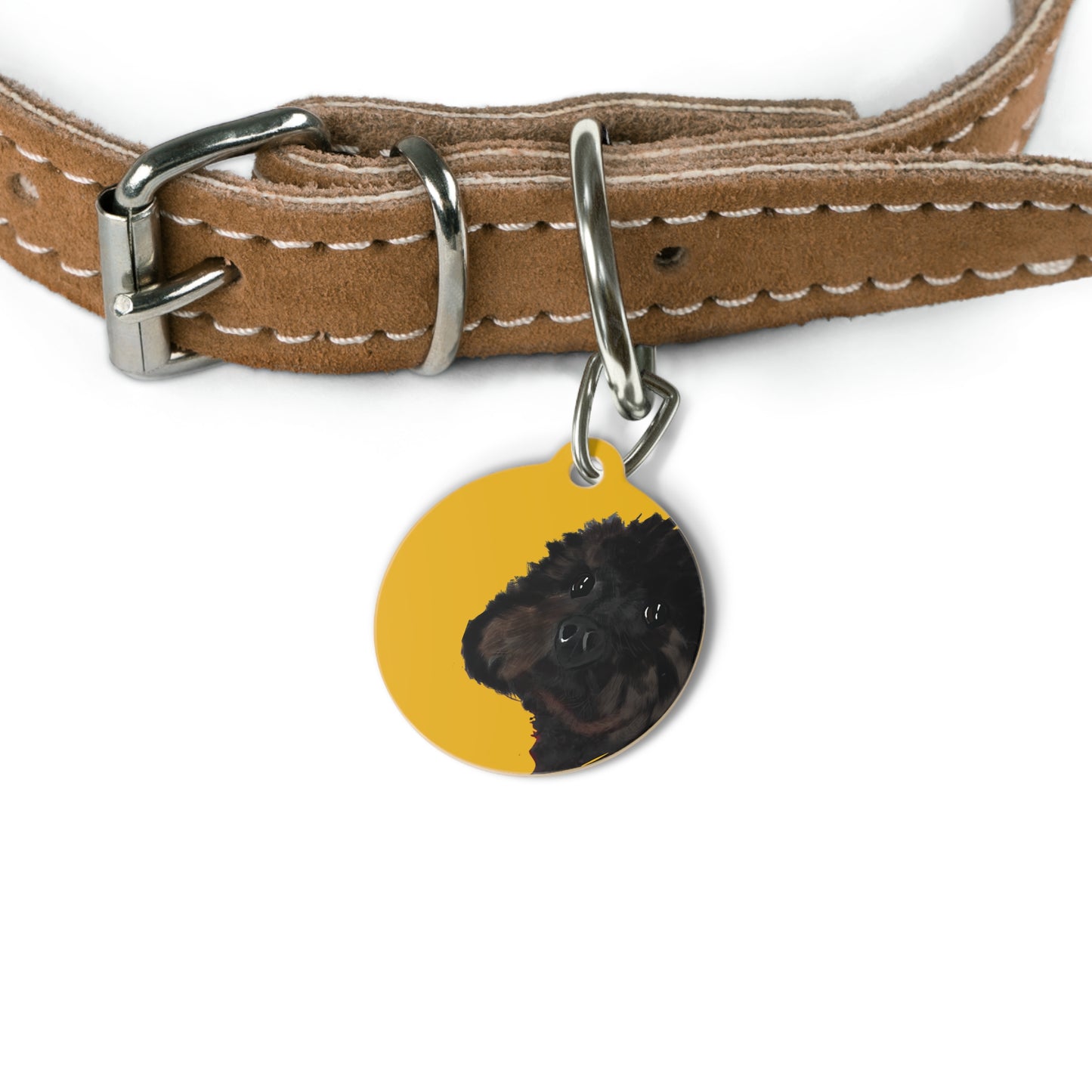 COAL Pet Tag with Bow Tie Design - Perfect for Dogs & Cats