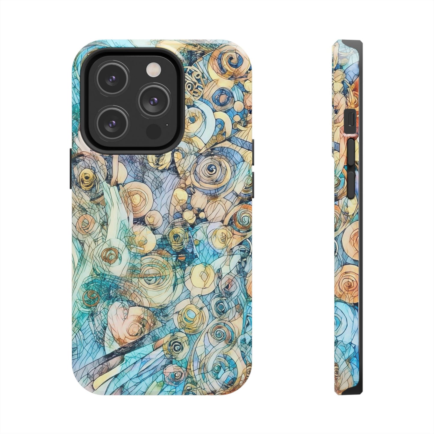 Golden Swirls Phone Case