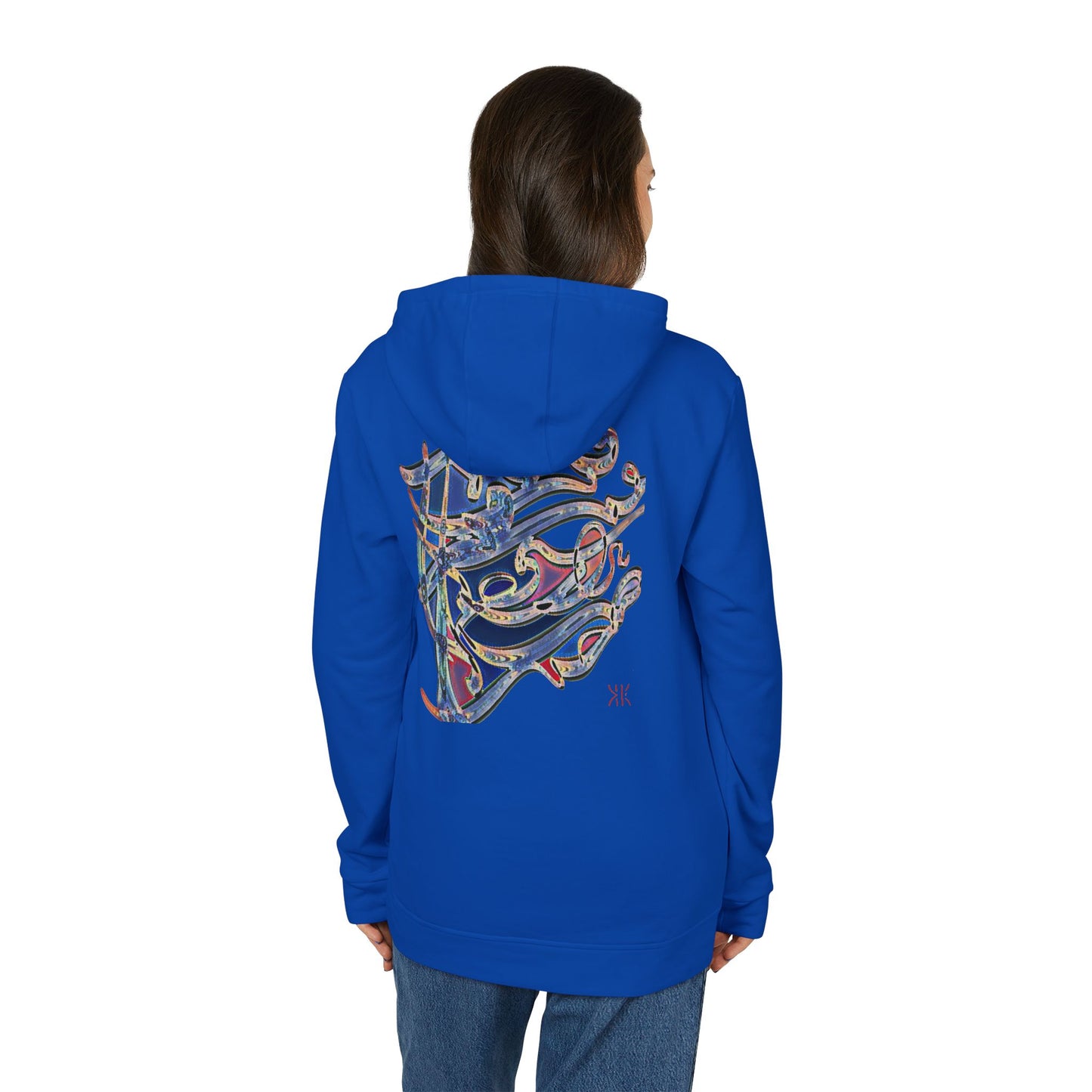 Copy of Fleece Hoodie with Modern Calligraphy Adidas Design