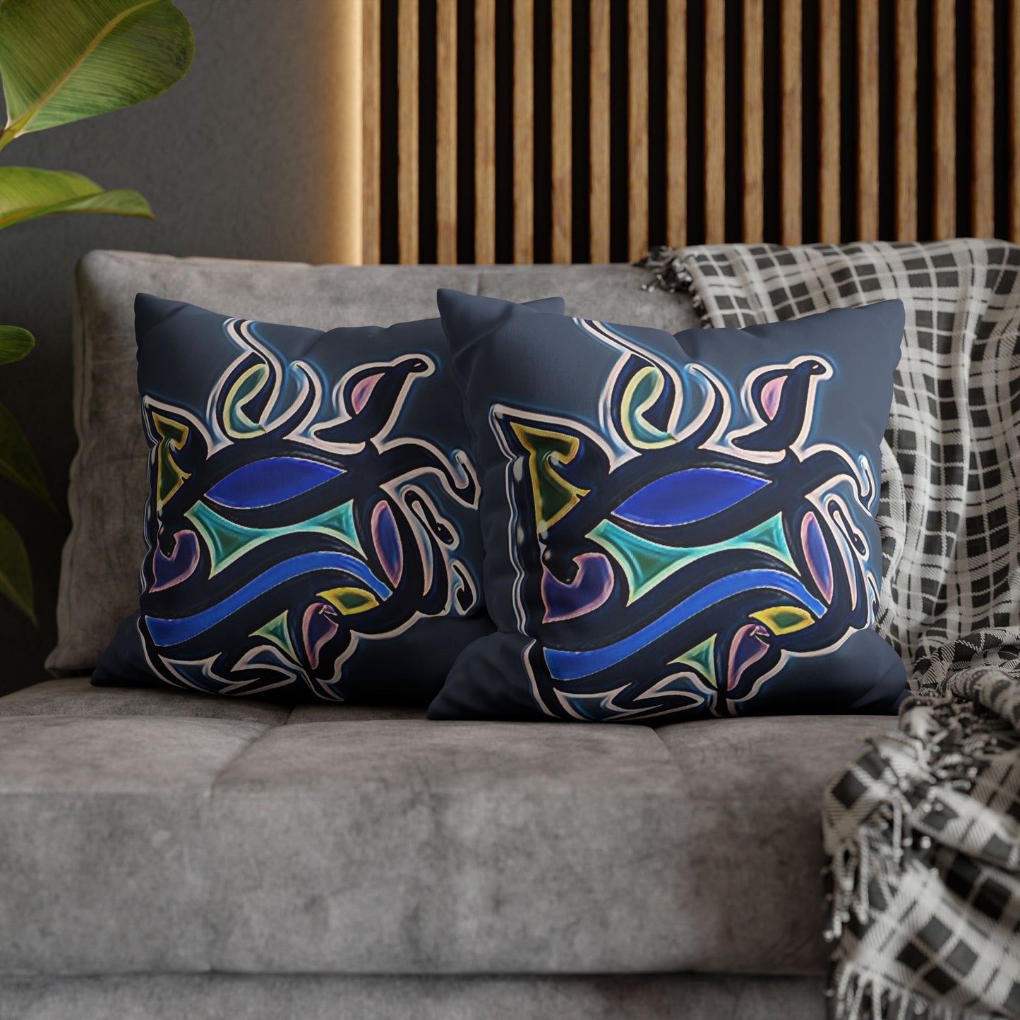 Square Pillowcase - Persian Calligraphy, Modern Handwriting Design