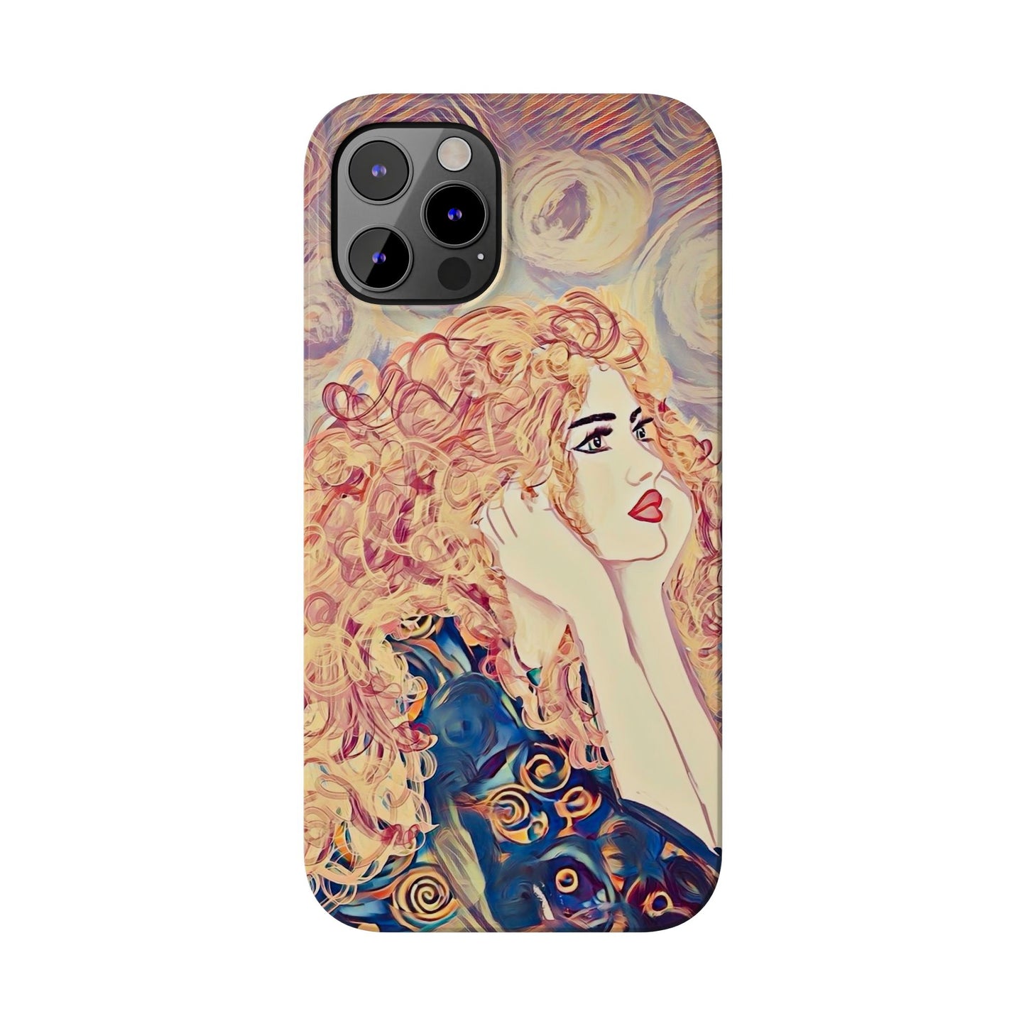 ' Modern Art Slim Phone Case -LOVE,