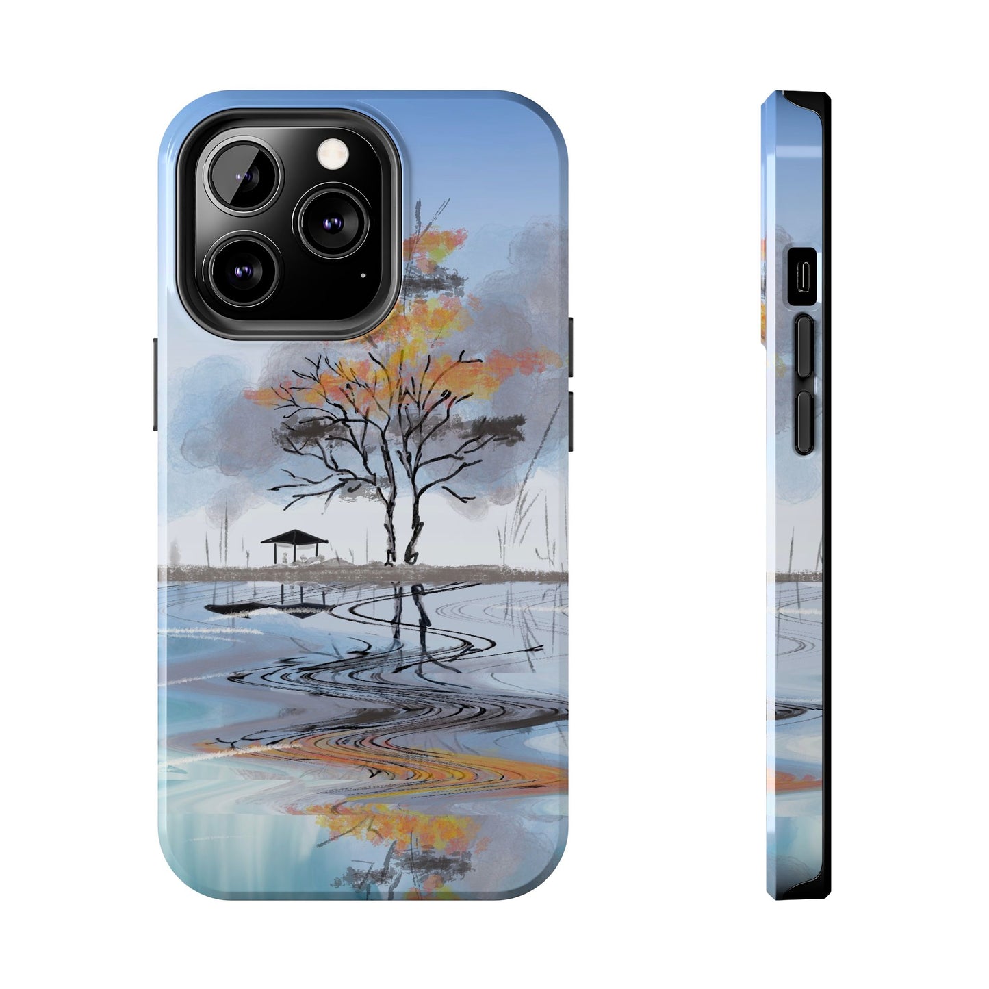Serenity Phone Case Persian Calligraphy Art.