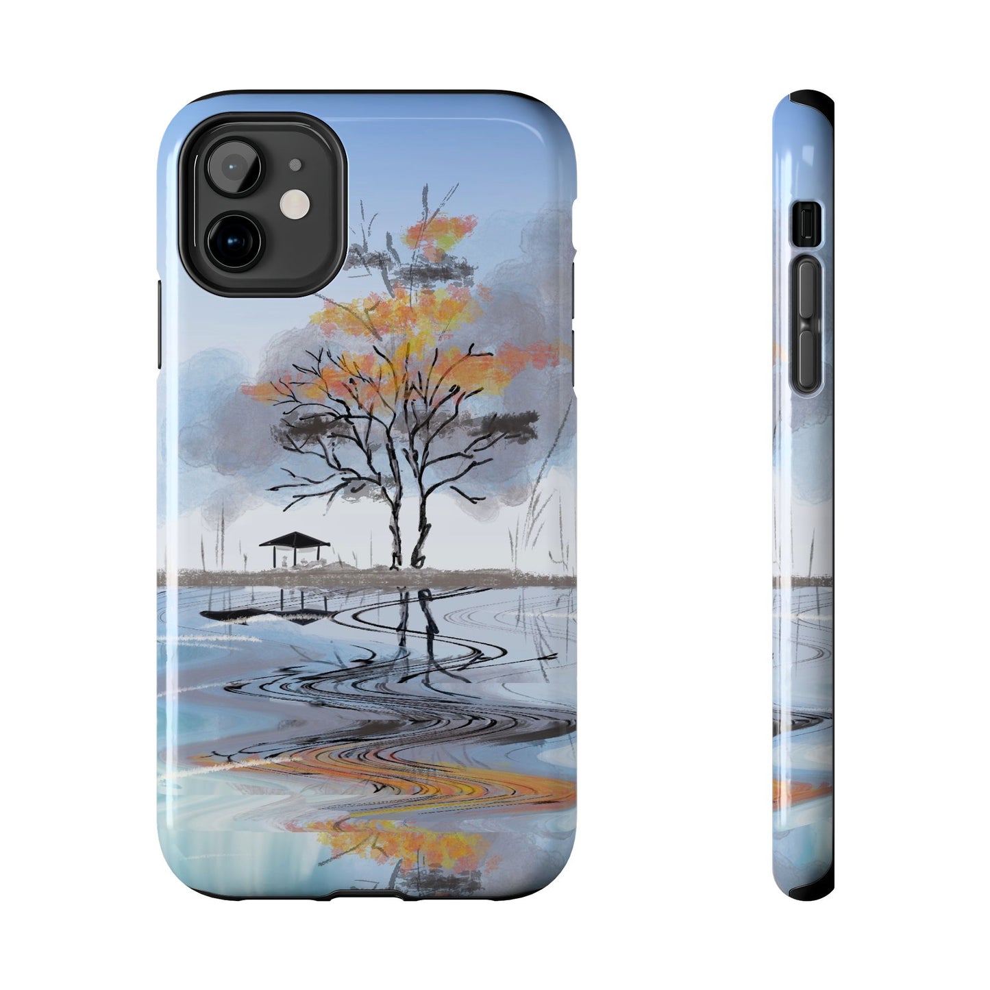 Serenity Phone Case Persian Calligraphy Art.