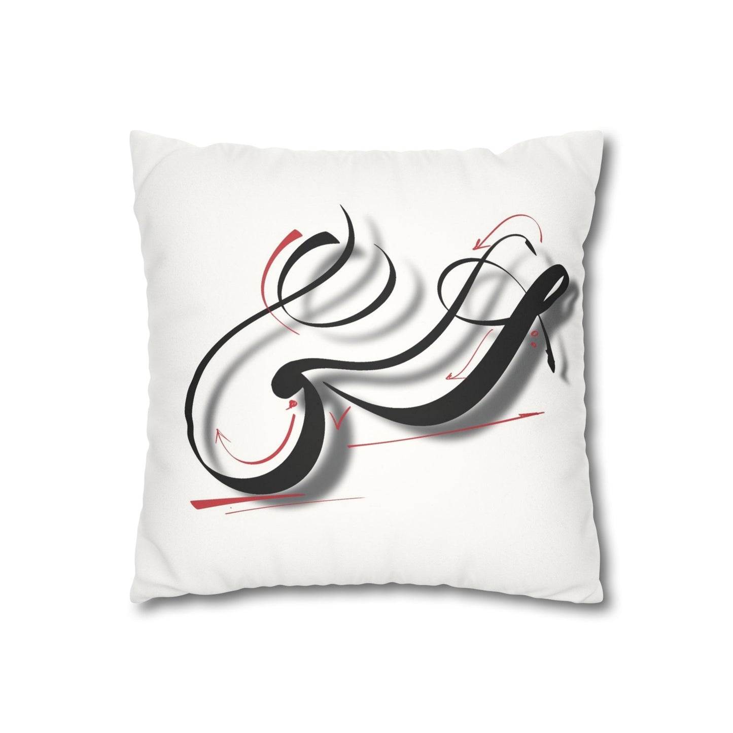 Square Pillowcase - Persian Calligraphy, Modern Handwriting Design