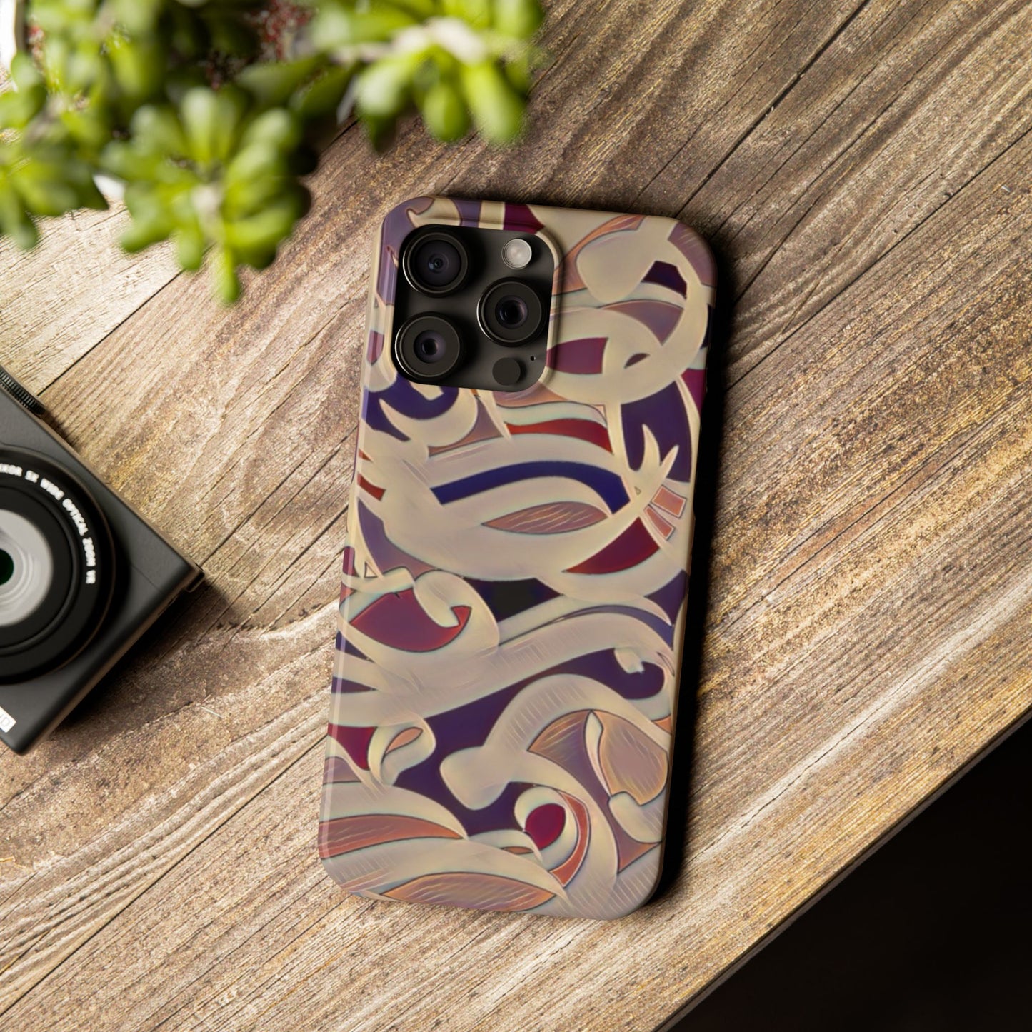 ' Modern Art Slim Phone Case -LOVE