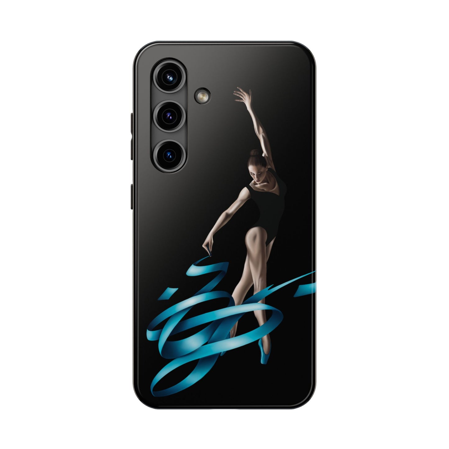 Phone Case - Ballerina with Blue Ribbon Persian Calligraphy Design