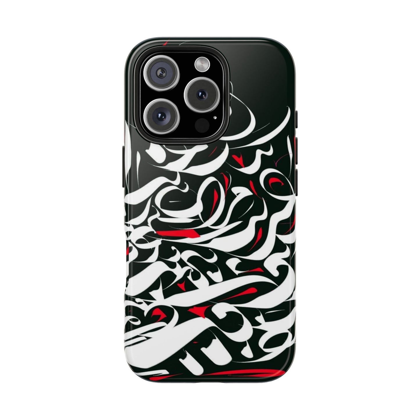 Phone Case Calligraphy Red Black White Tough Phone Case