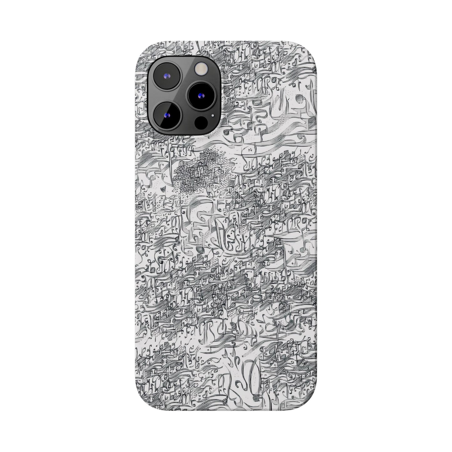 .ه,- ' Modern Art Slim Phone Case -LOVE I- I -.