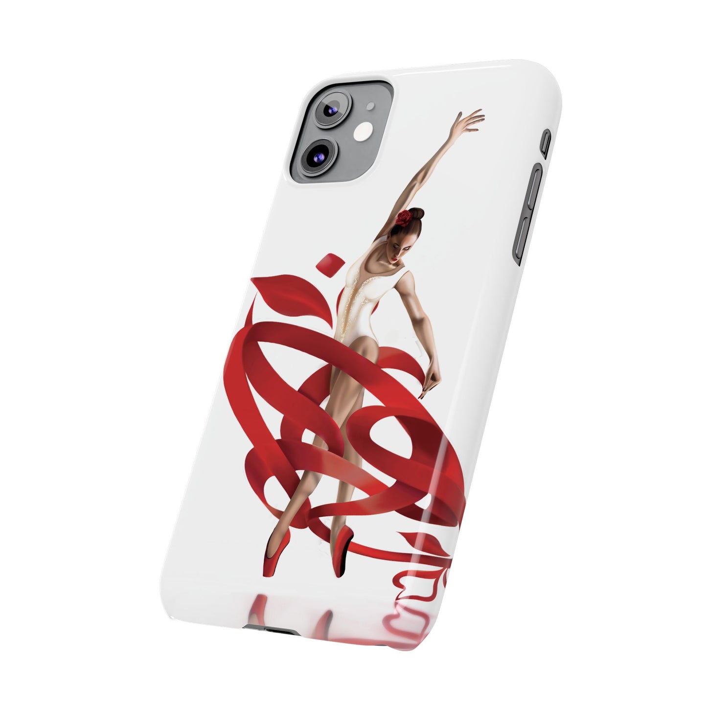 Elegant Ballet Dancer Ribbon Slim Phone Case - Perfect for Dance Lovers