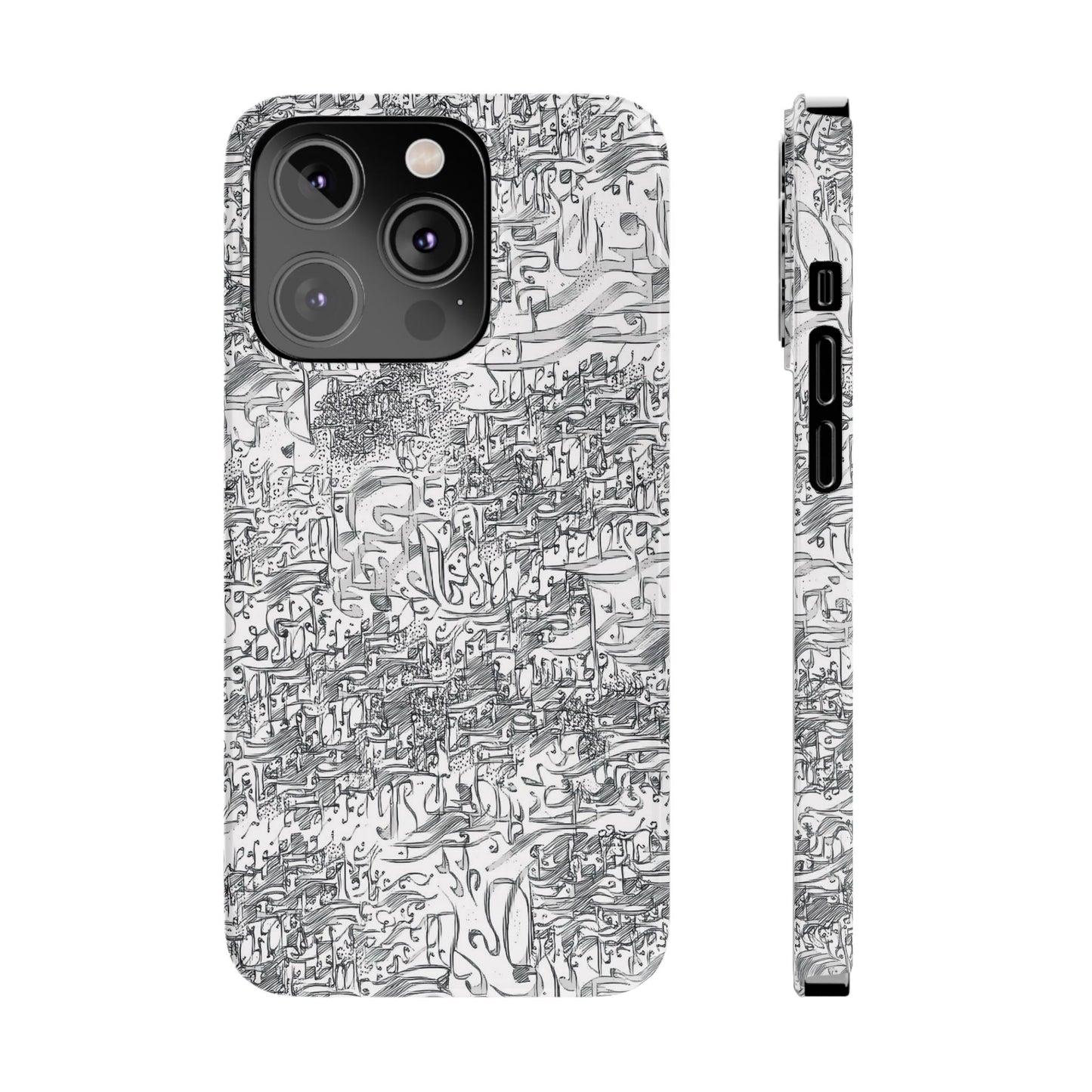 .ه,- ' Modern Art Slim Phone Case -LOVE I- I -.