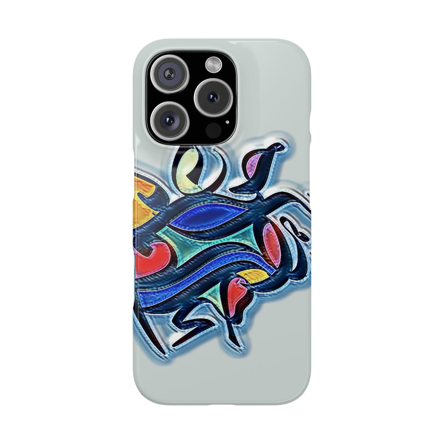 ' Modern Art Slim Phone Case -LOVE