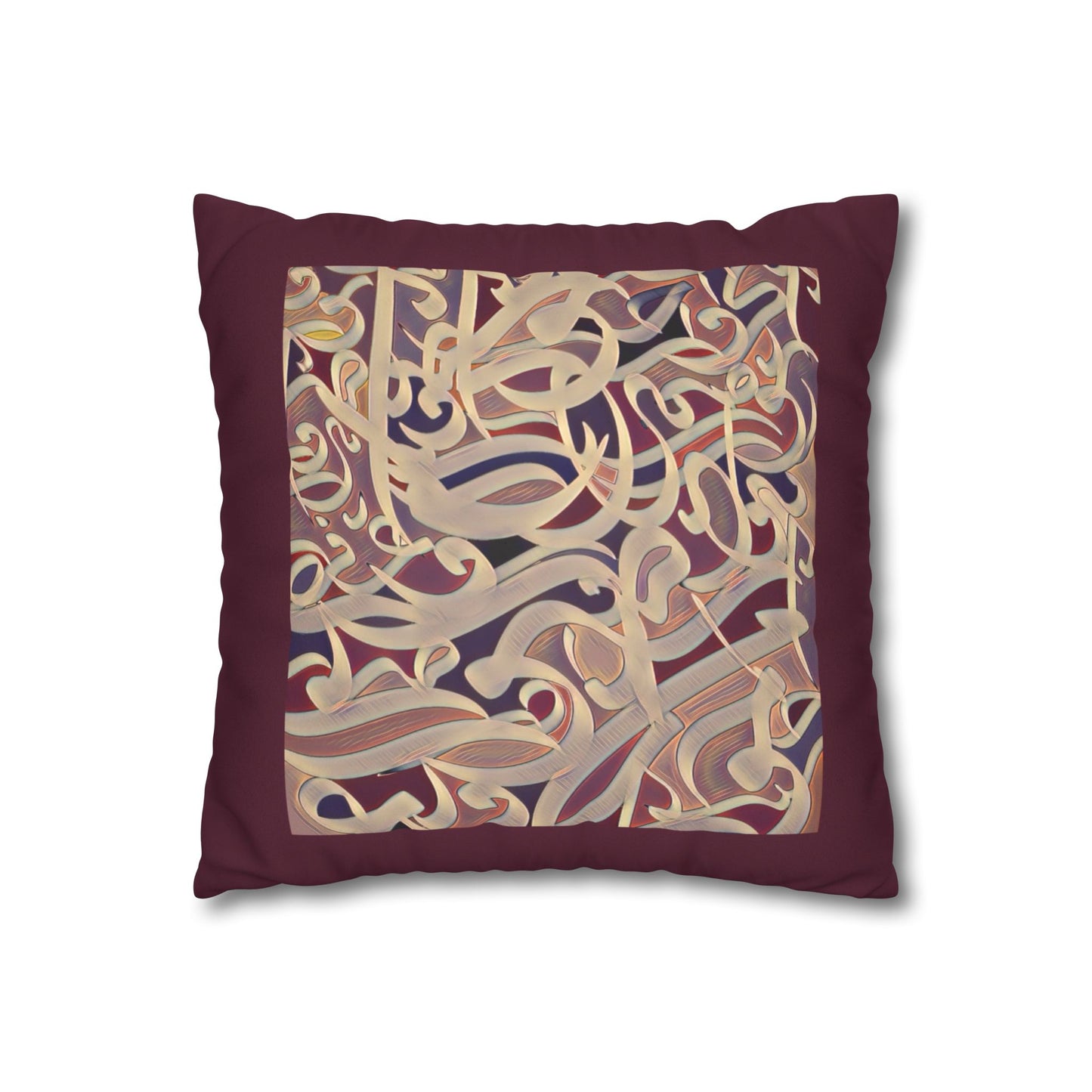 Copy of Square Pillowcase - Persian Calligraphy, Modern Handwriting Design