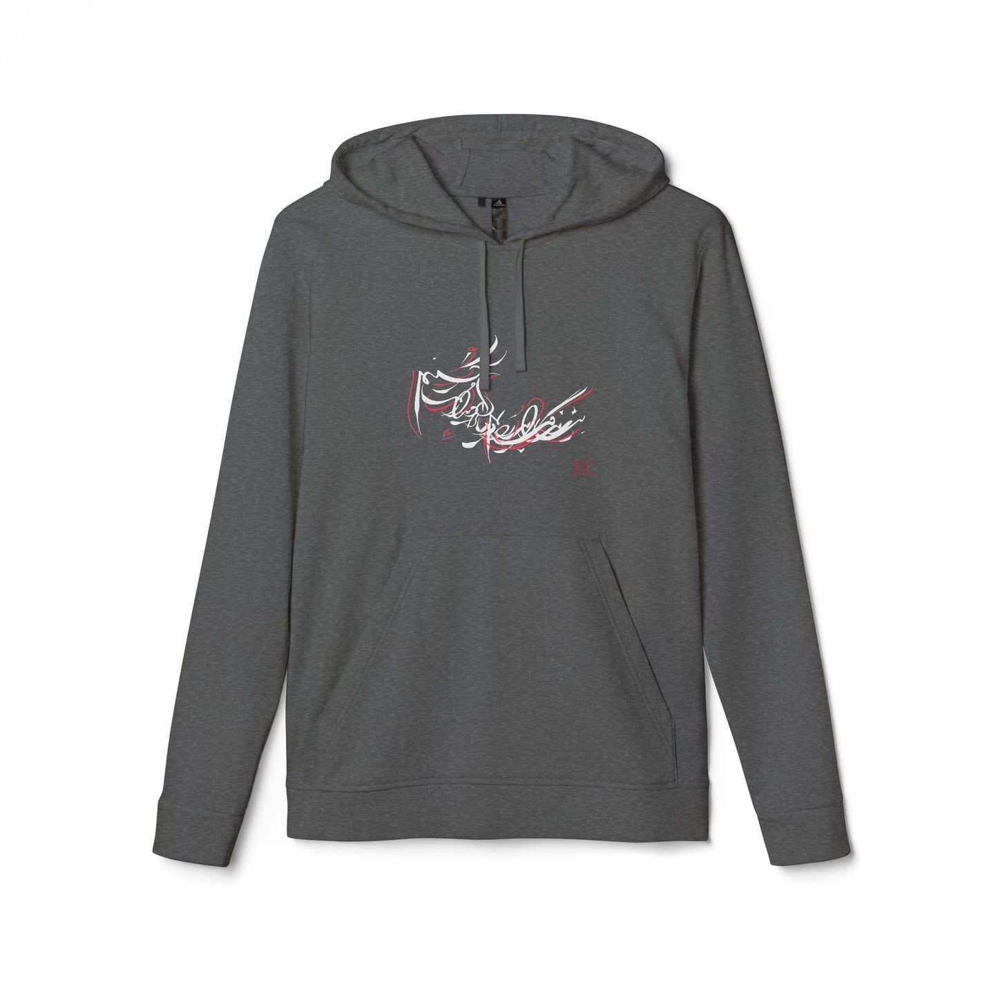 Adidas Fleece Hoodie with Kalli K. Modern Persian Calligraphy Design