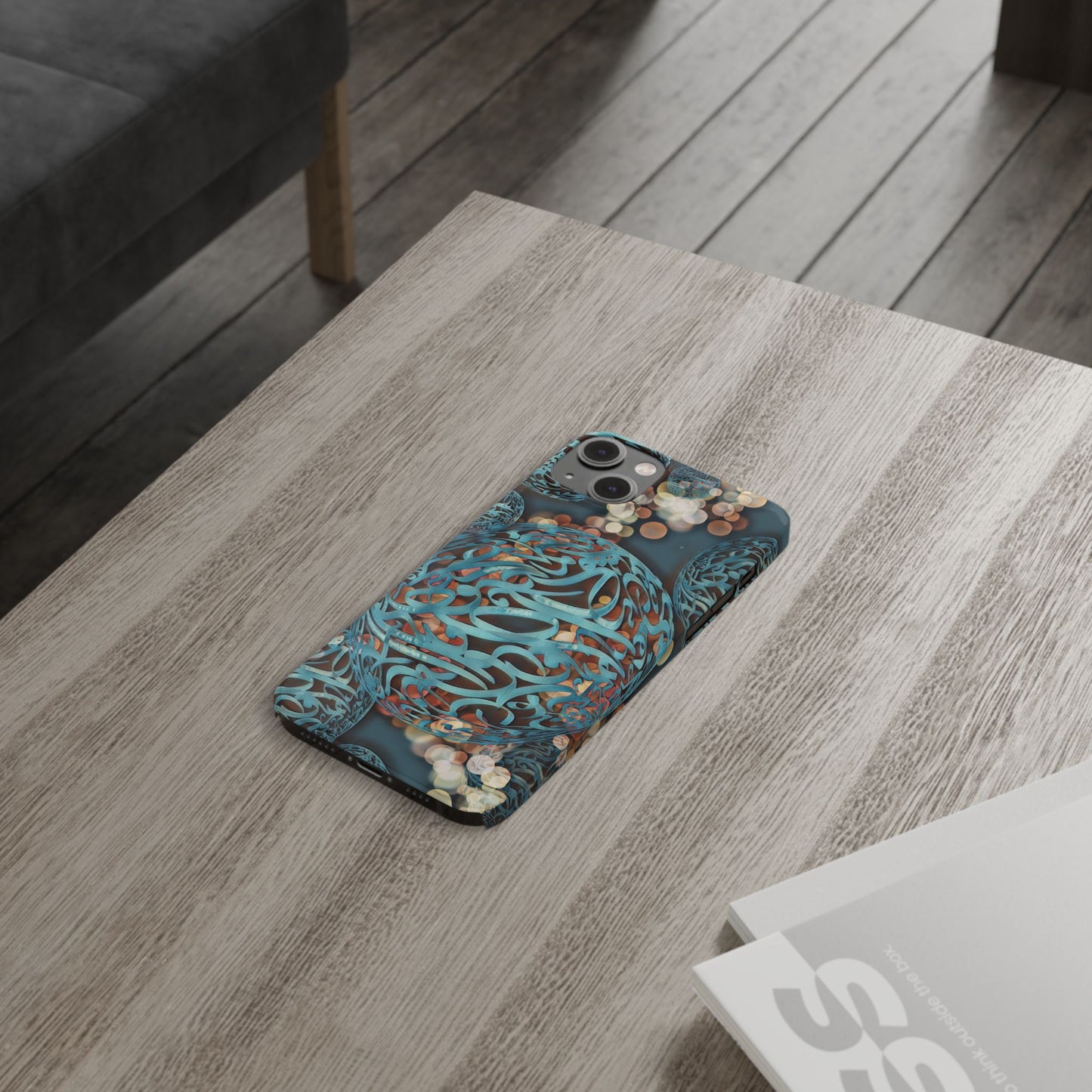 ' Modern Art Slim Phone Case -LOVE