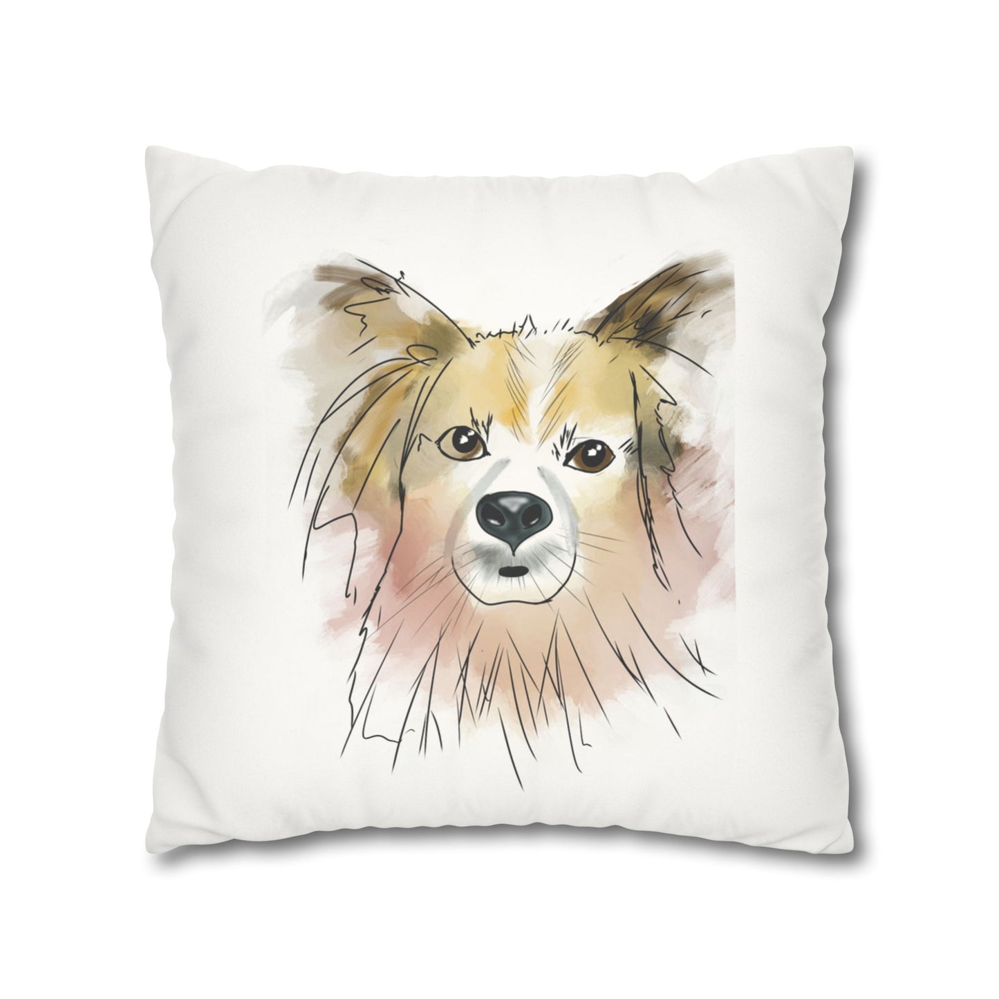 Puppy Faux Suede Pillowcase - Pet Home Design