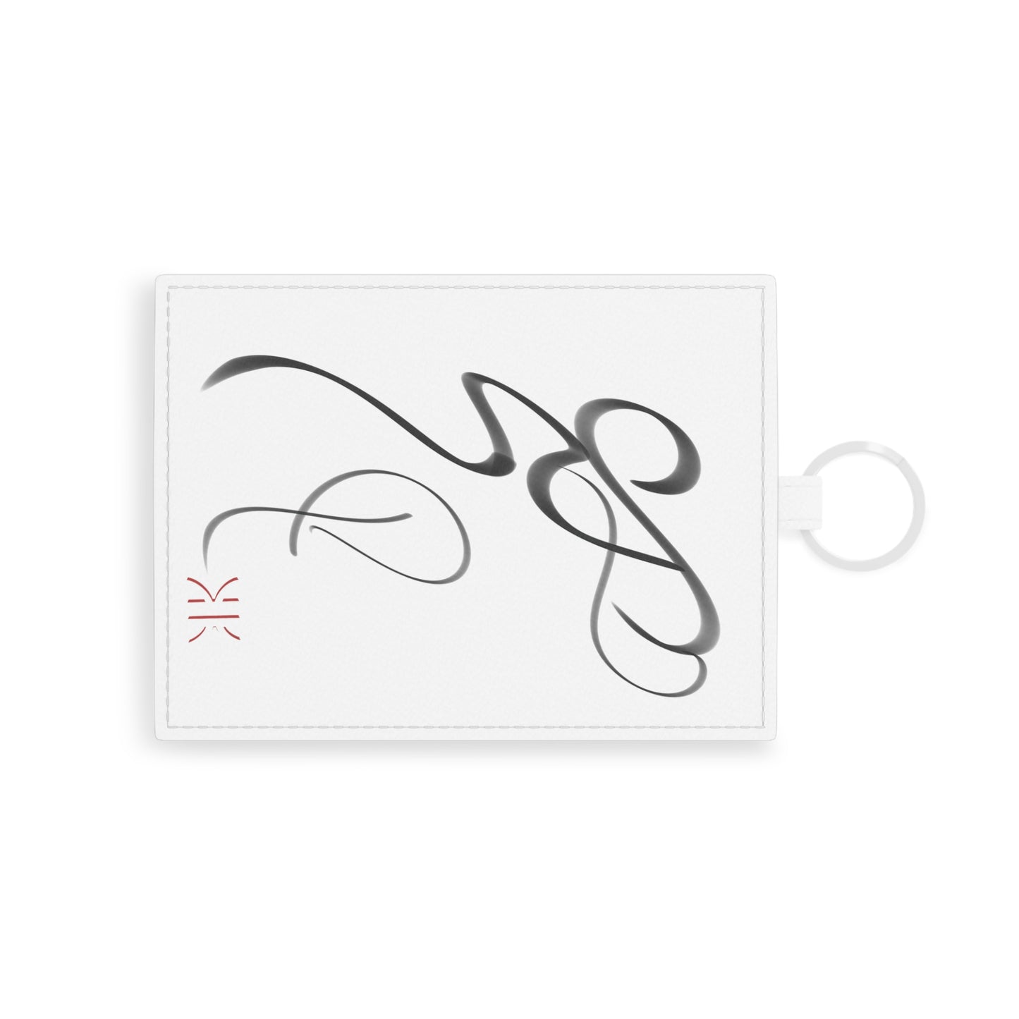 Modern Calligraphy Saffiano Leather Card Holder Hich Series