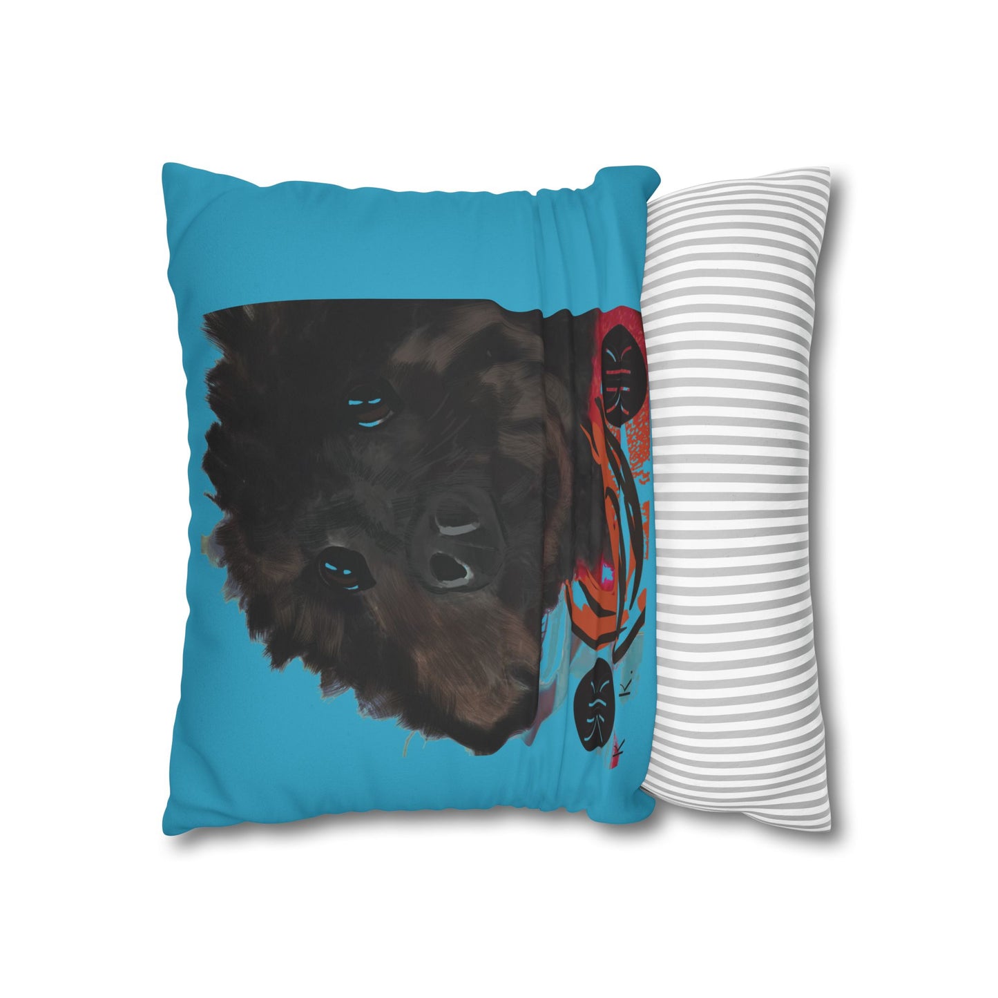 COAL Pillowcase - Modern Art Portrait Watercolour Design