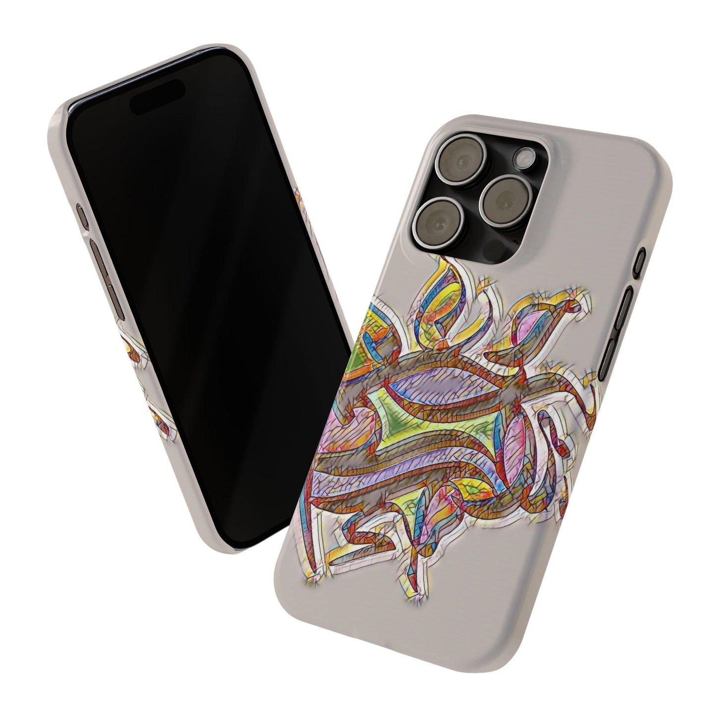 ' Modern Art Slim Phone Case -LOVE