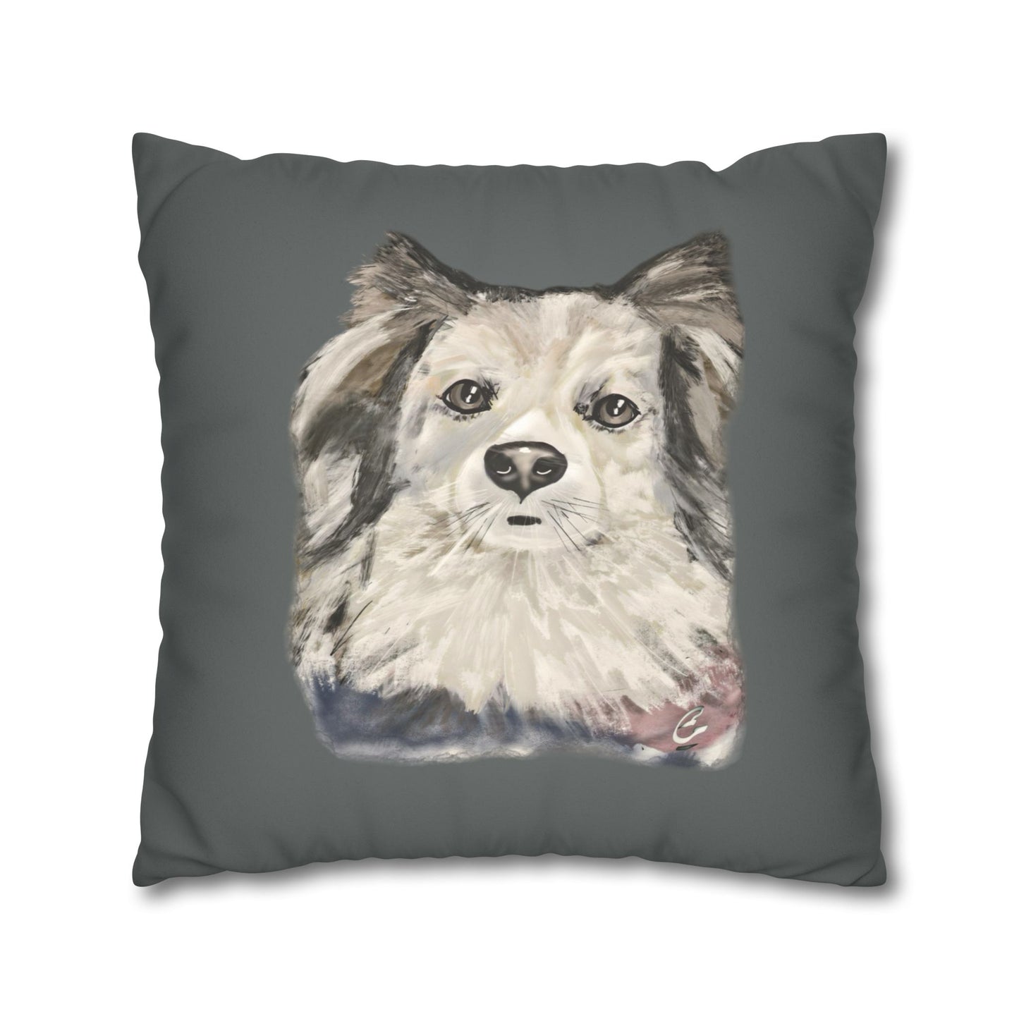 Dog Faux Suede Pillowcase - Pet Home Design