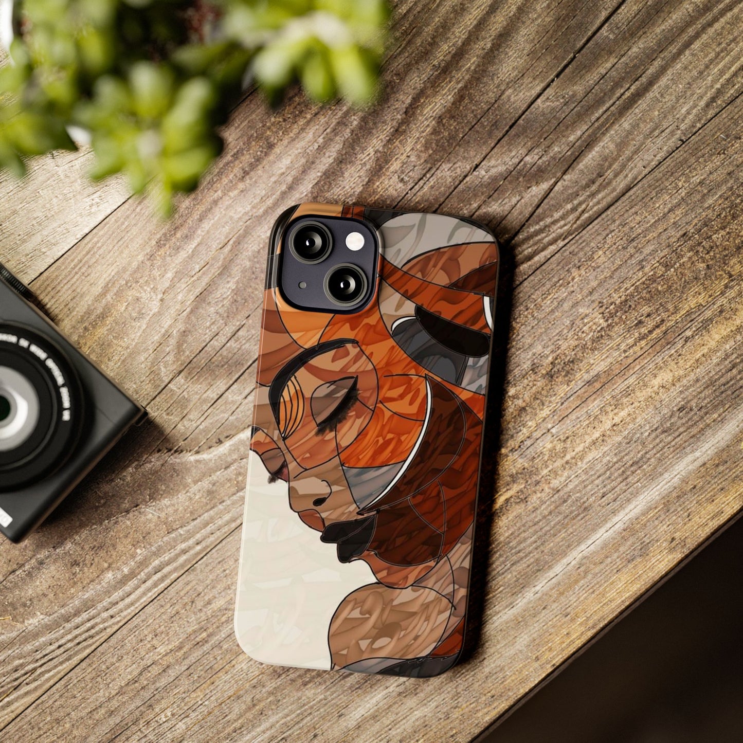 ' Modern Art Slim Phone Case -LOVE