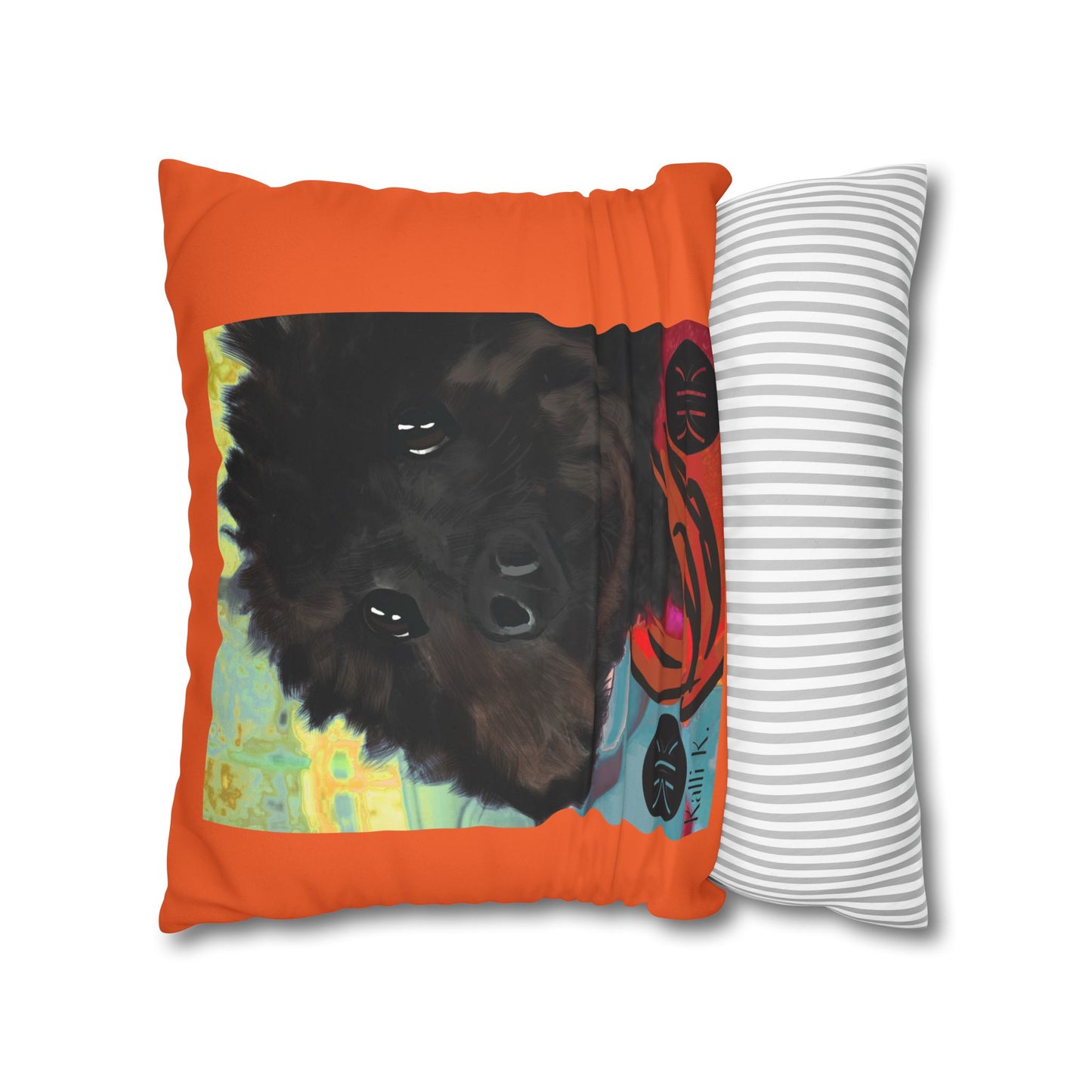 COAL Pillowcase - Modern Art Portrait Watercolour Design