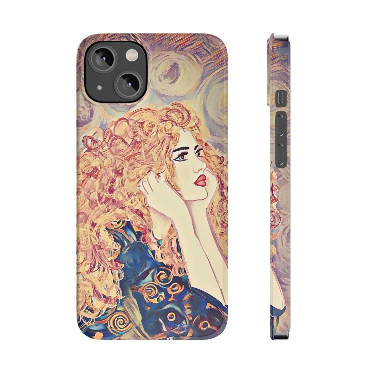 ' Modern Art Slim Phone Case -LOVE,