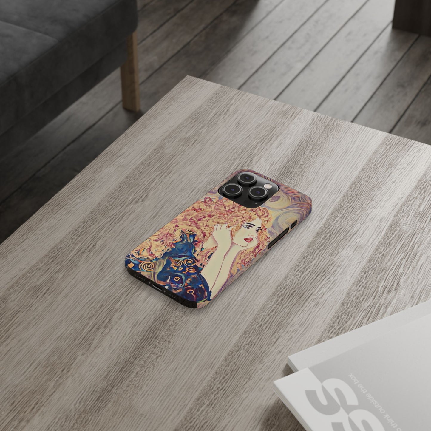 ' Modern Art Slim Phone Case -LOVE,