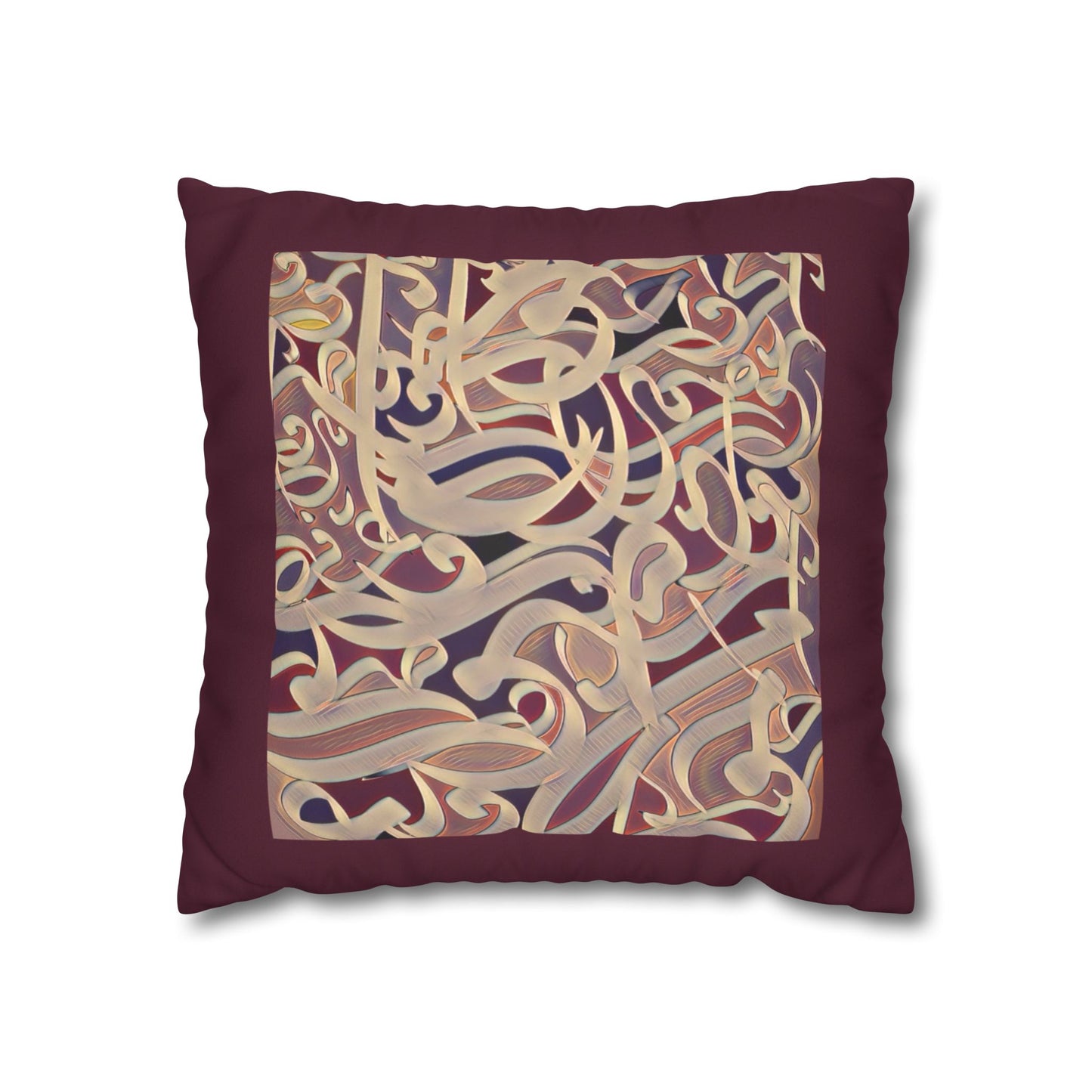 Copy of Square Pillowcase - Persian Calligraphy, Modern Handwriting Design