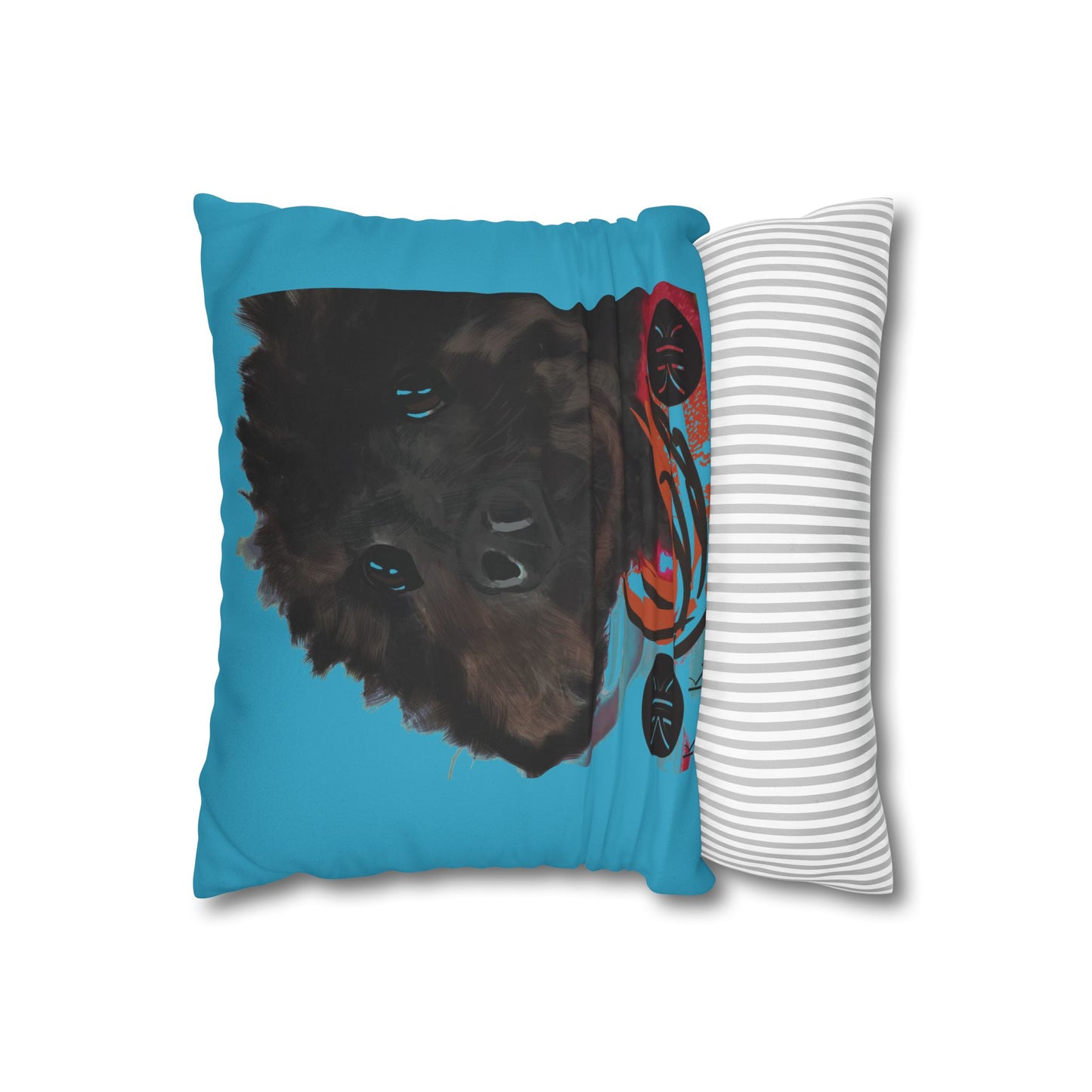 COAL Pillowcase - Modern Art Portrait Watercolour Design