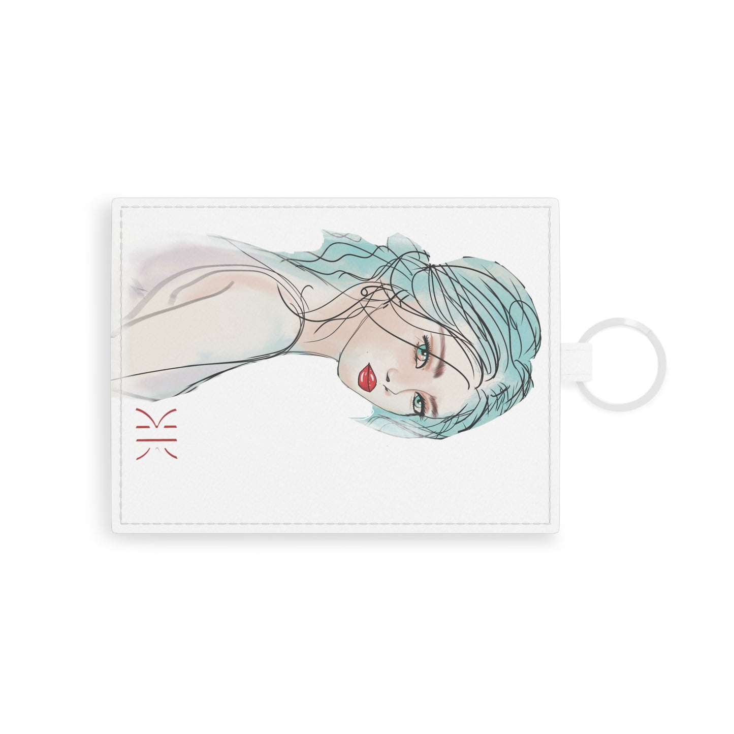 Modern Art Kalli K Saffiano Leather Card Holder
