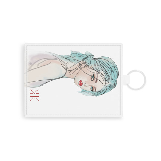 Modern Art Kalli K  Saffiano Leather Card Holder